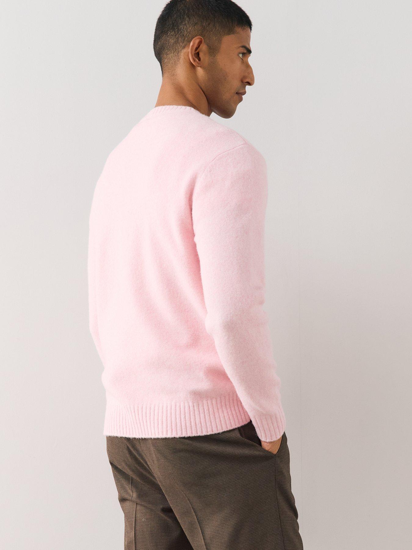 Image 2 of 6 of The Very Collection Mens Supersoft Crew Neck Jumper - Pink