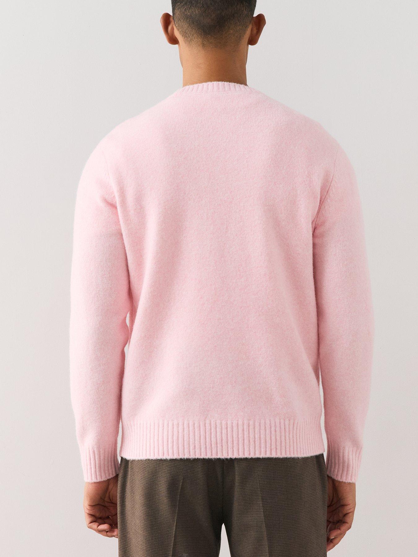 Image 5 of 6 of The Very Collection Mens Supersoft Crew Neck Jumper - Pink