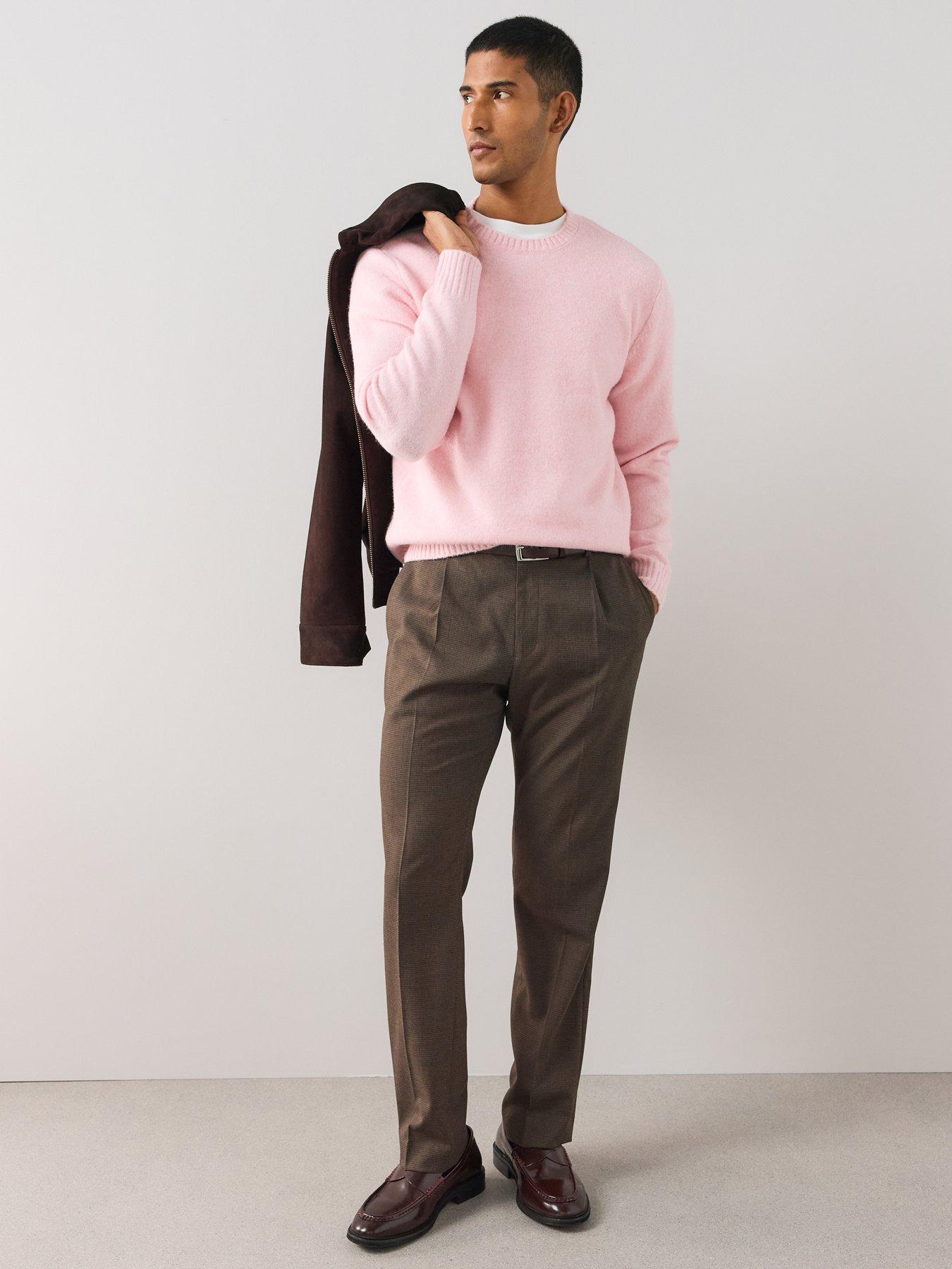 Image 6 of 6 of The Very Collection Mens Supersoft Crew Neck Jumper - Pink