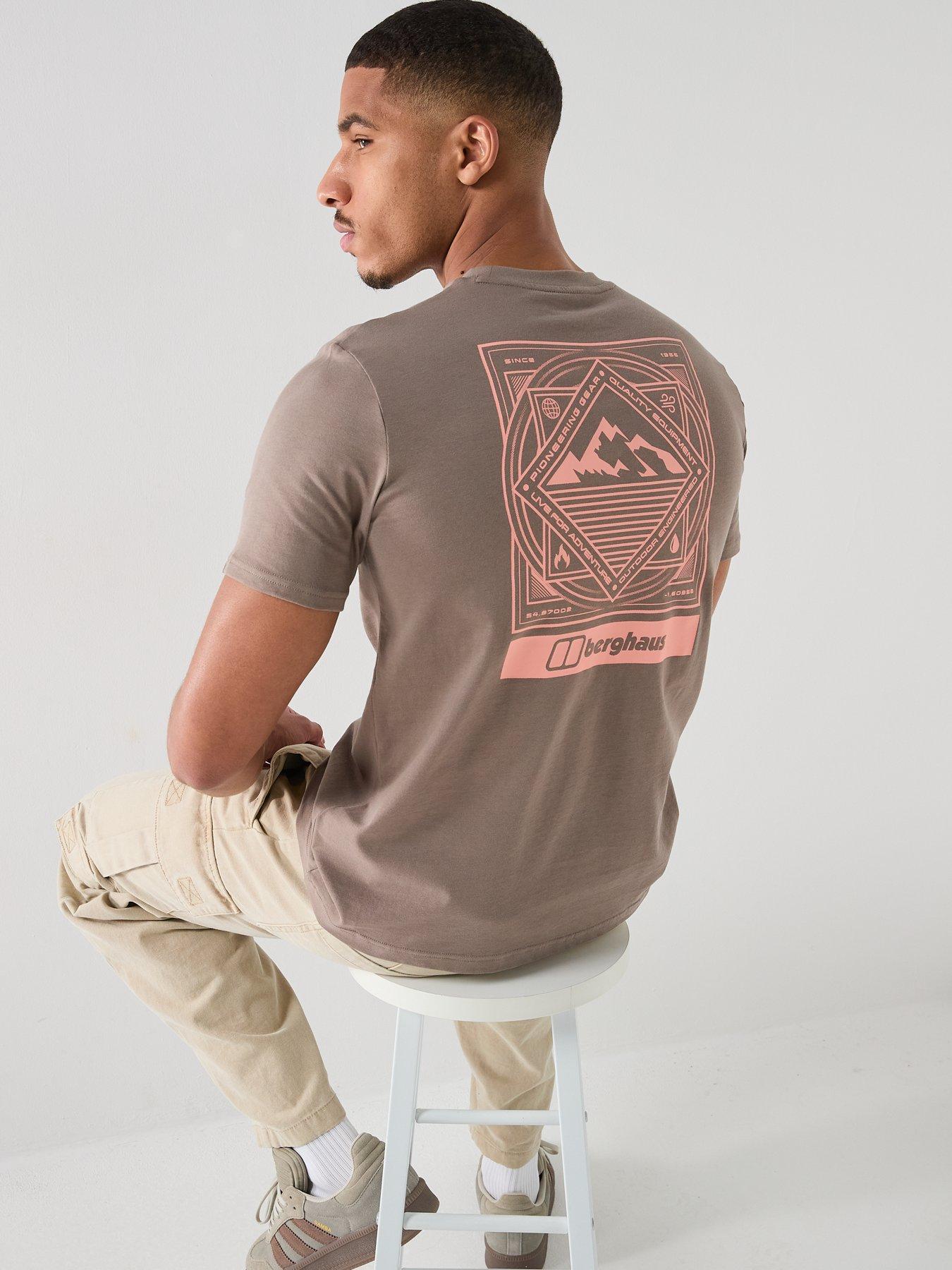 Berghaus Mens Back Graphic T-Shirt - Brown