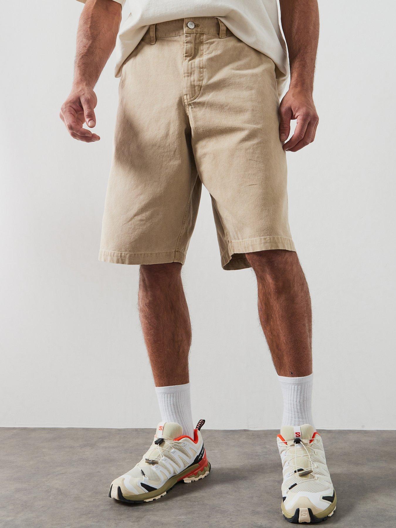 AllSaints Jackson Casual Shorts, Beige, Size 30, Men