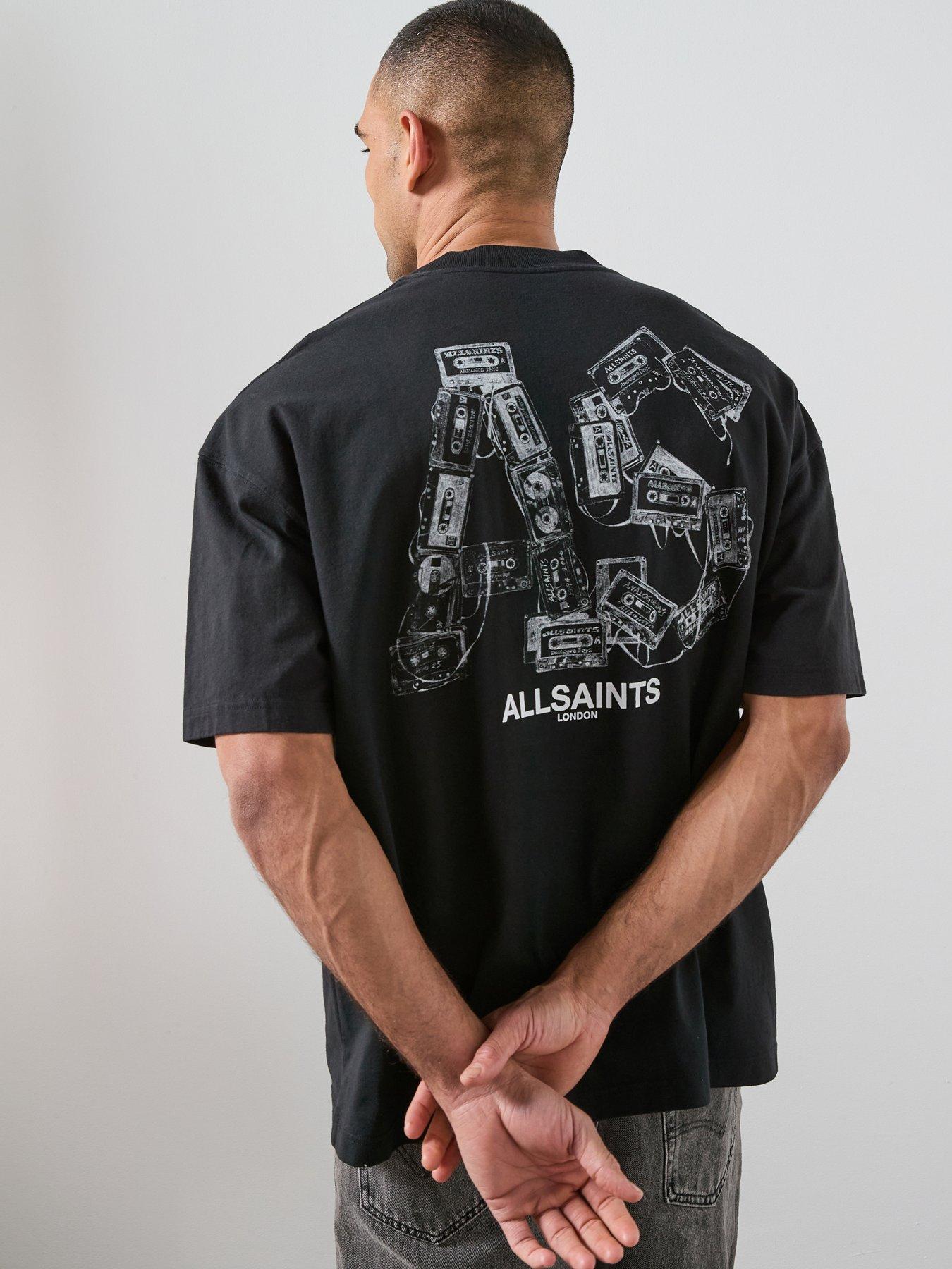 AllSaints Mixtape Graphic T-Shirt, Black, Size 2Xl, Men