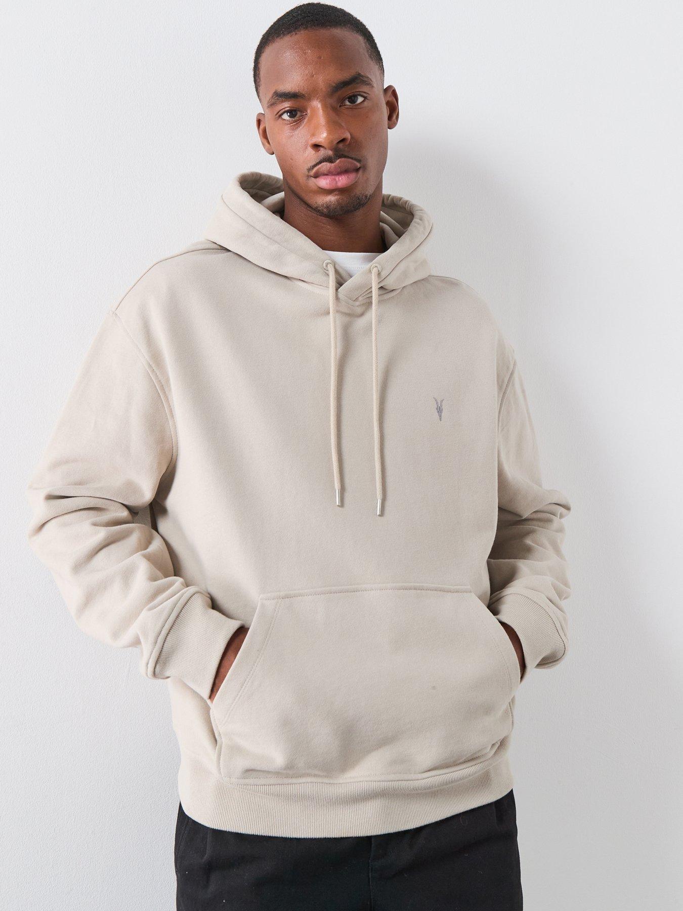 AllSaints Asher Logo Hoodie - Beige