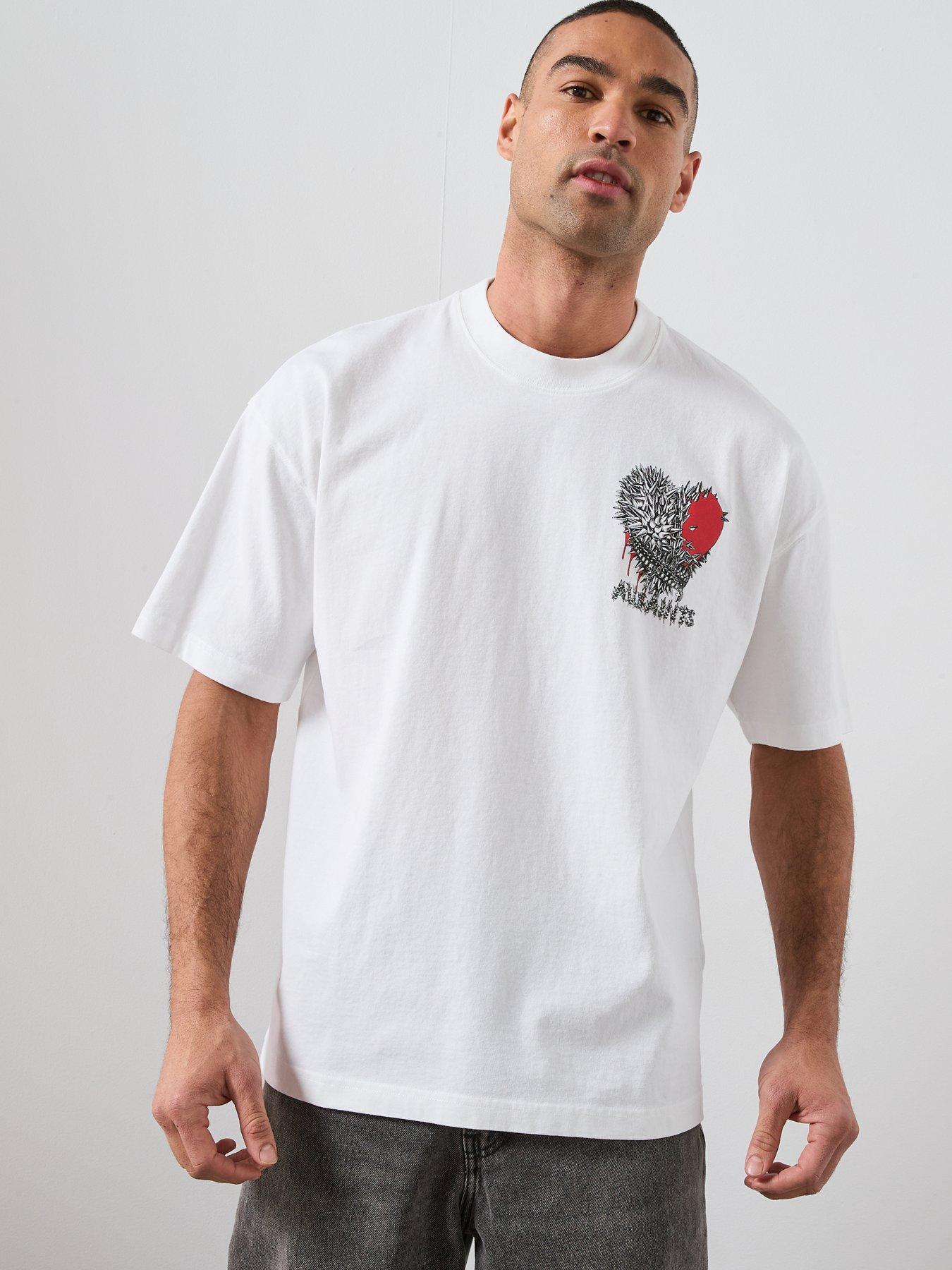 Image 2 of 6 of AllSaints Chaste Graphic T-Shirt - White