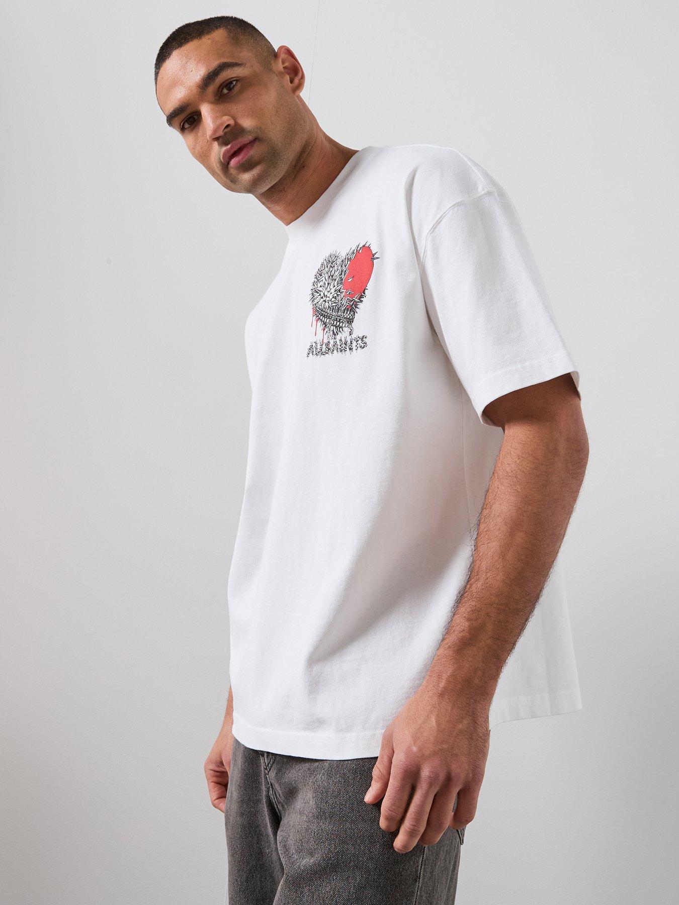 Image 5 of 6 of AllSaints Chaste Graphic T-Shirt - White
