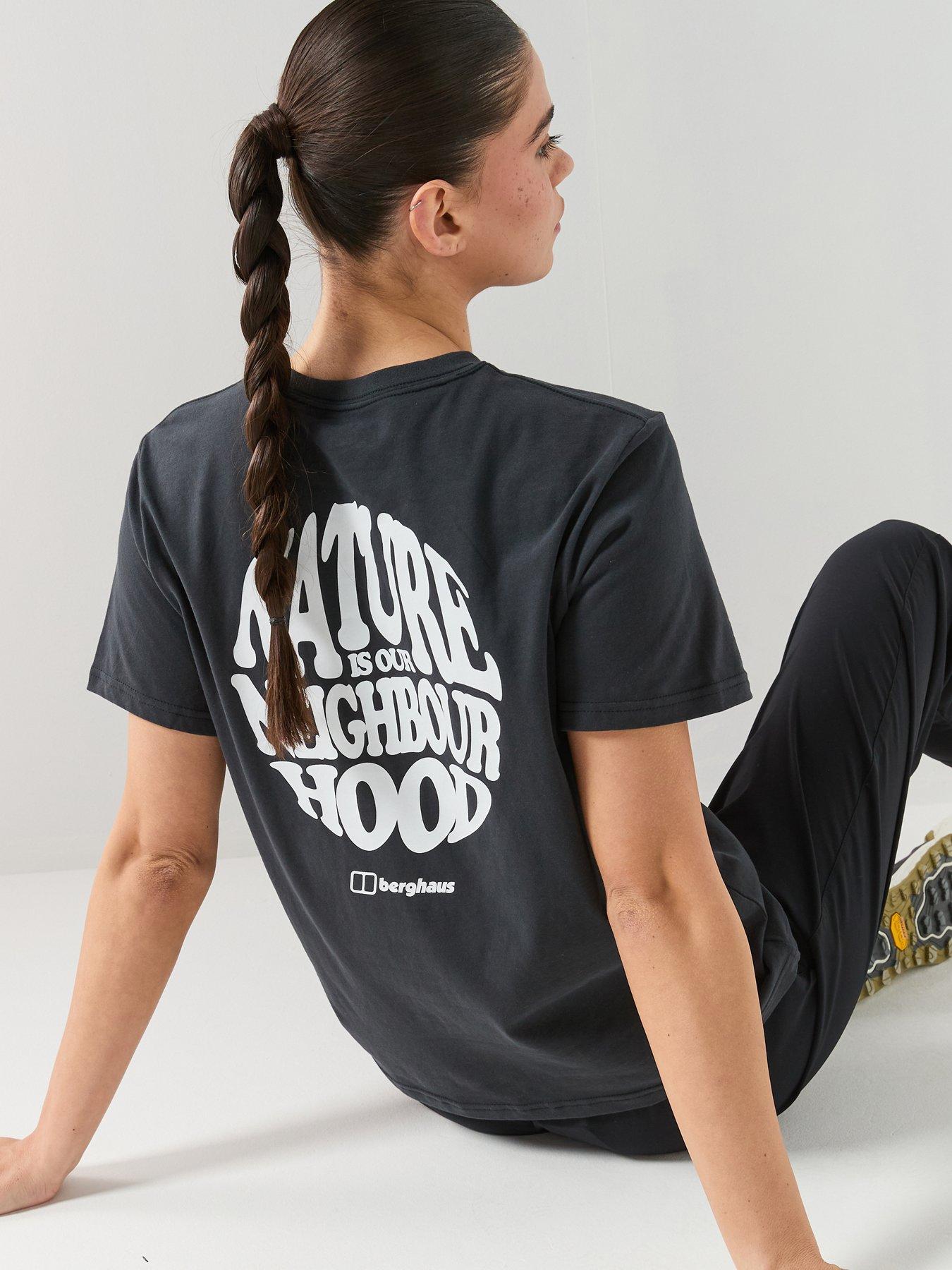 Image 1 of 5 of Berghaus Womens Nature Graphic Essential T-Shirt - Black