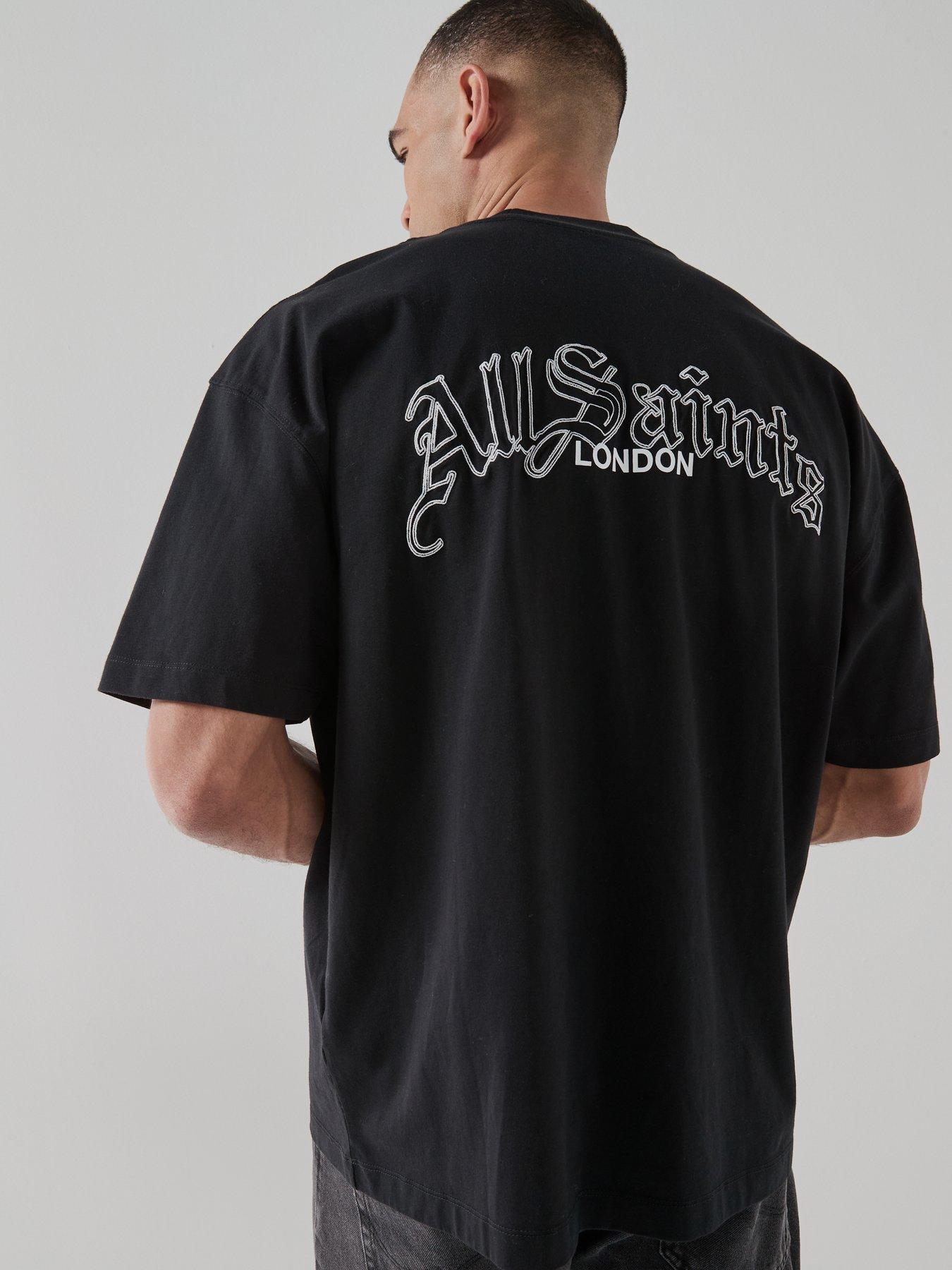 Image 2 of 6 of AllSaints Descent Graphic T-Shirt - Black