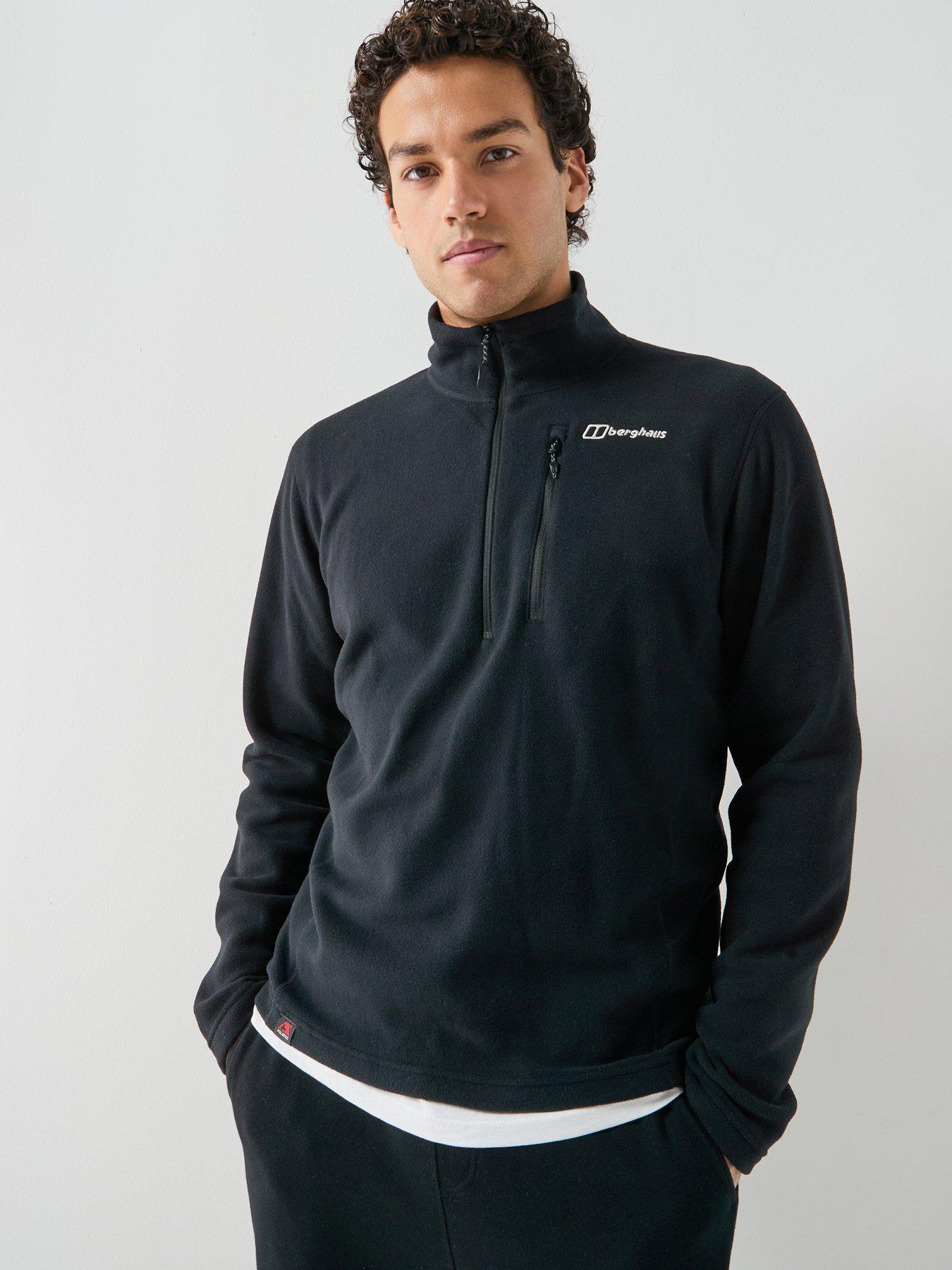 Berghaus Mens Prism Micro 1/2 Zip Fleece - Black