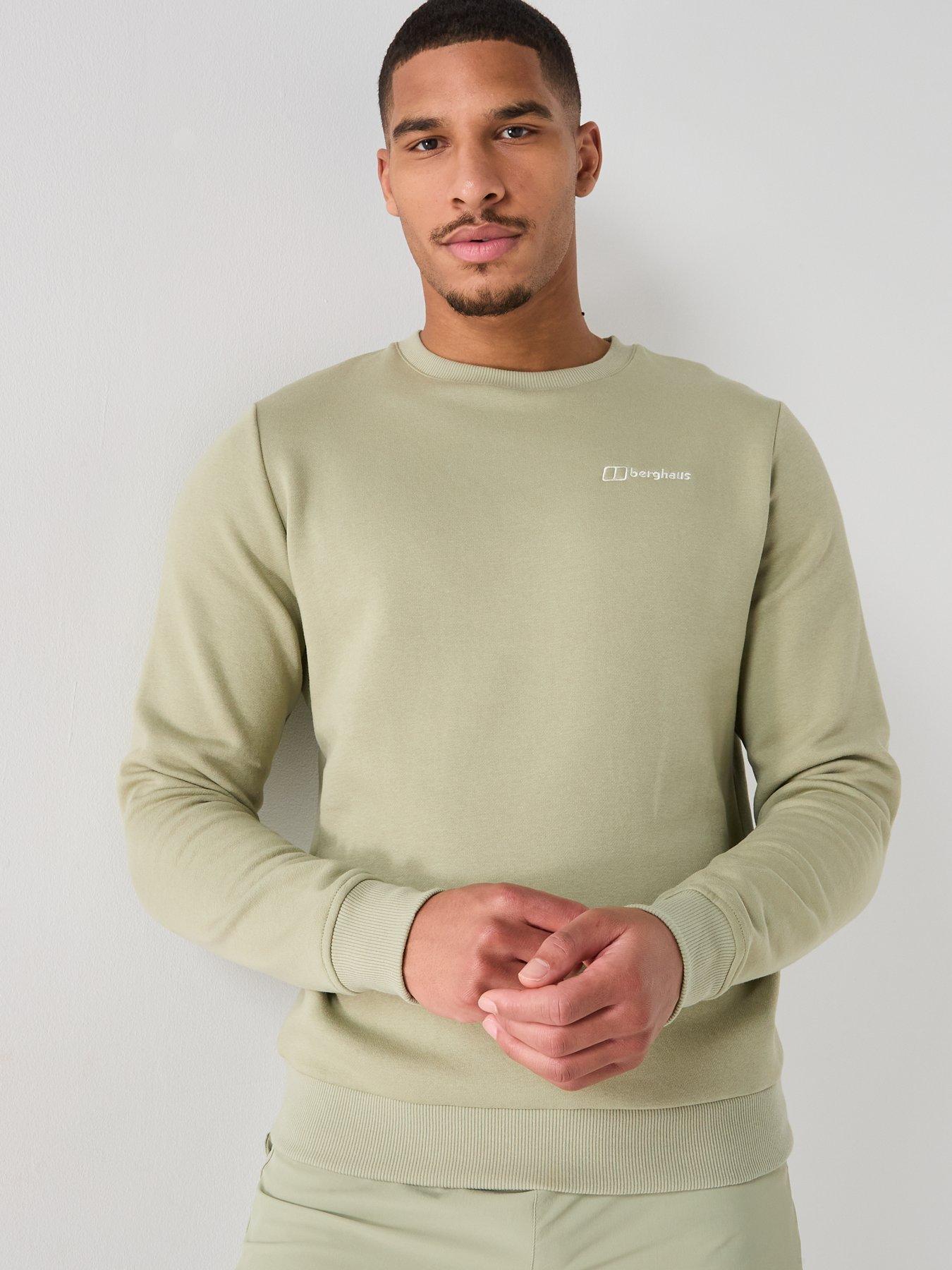 Image 1 of 5 of Berghaus Mens Logo Crew Sweatshirt - Green
