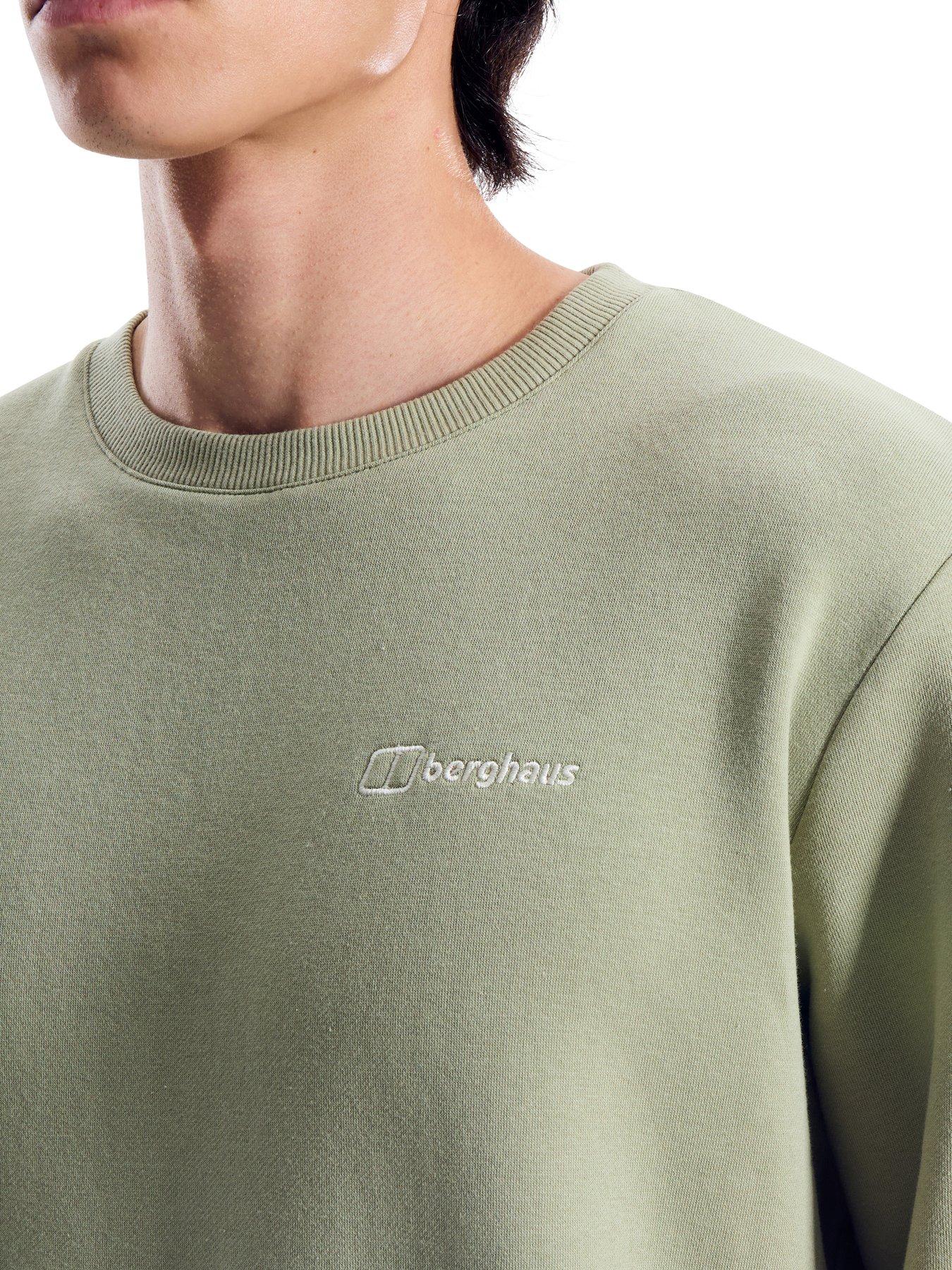 Image 5 of 5 of Berghaus Mens Logo Crew Sweatshirt - Green