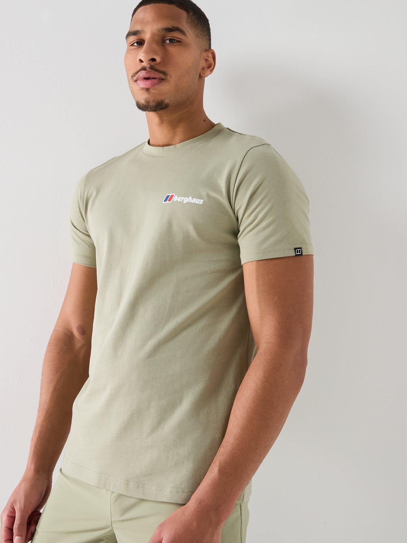 Berghaus Mens Front  &  Back Logo T-Shirt - Green