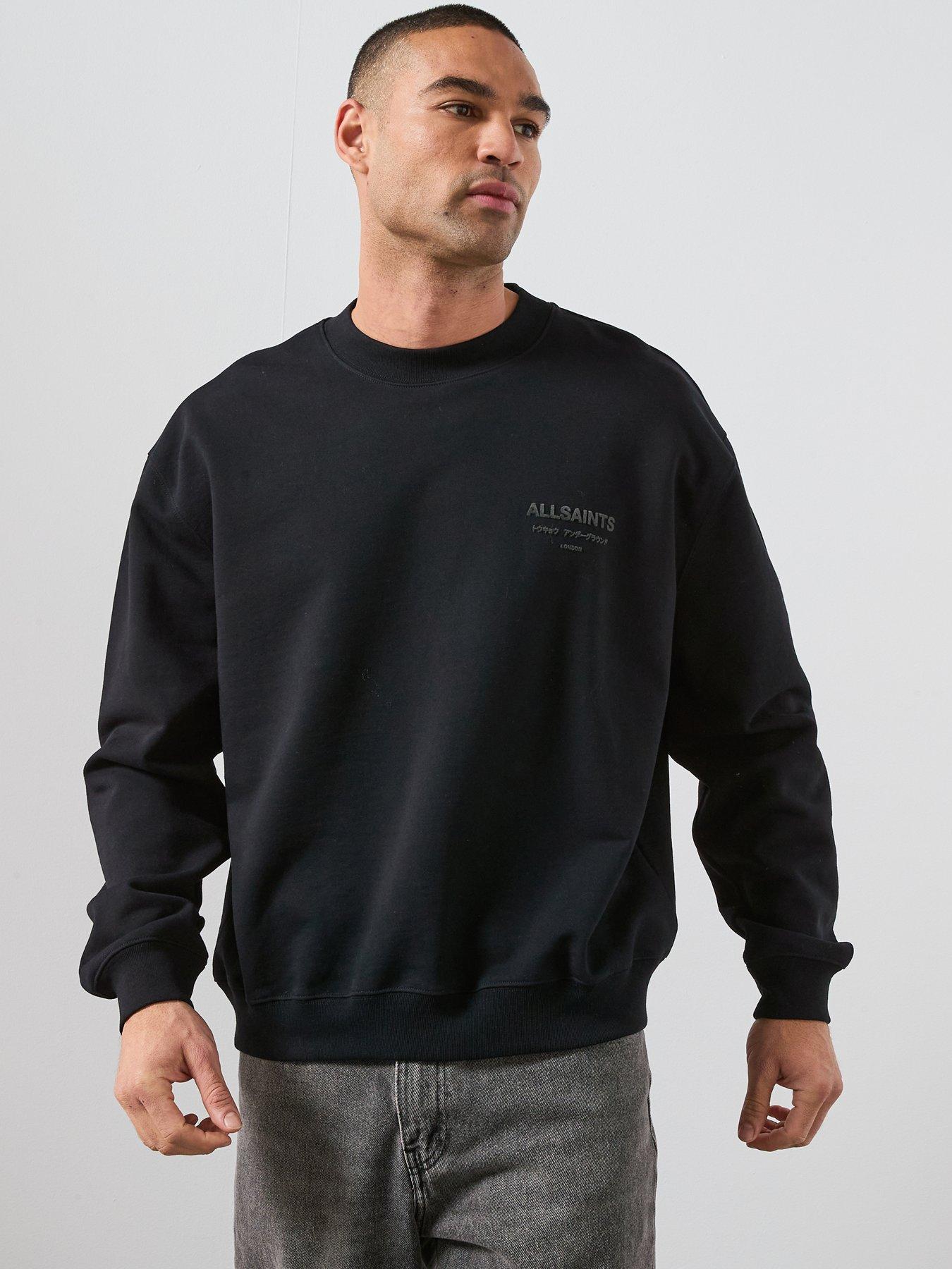 AllSaints Xander Crew Neck Sweatshirt - Black