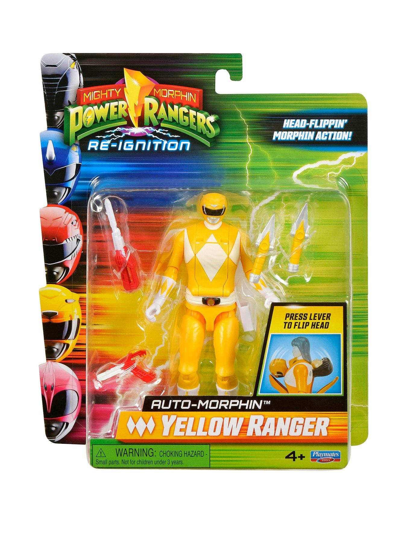 Power Rangers Mmpr Auto-Morphin Ranger Figure - Yellow Ranger
