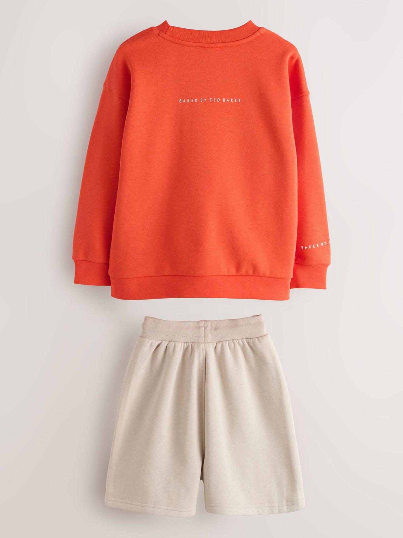 Image 2 of 5 of Ted Baker Boys Logo Sweat Short Set - Multi