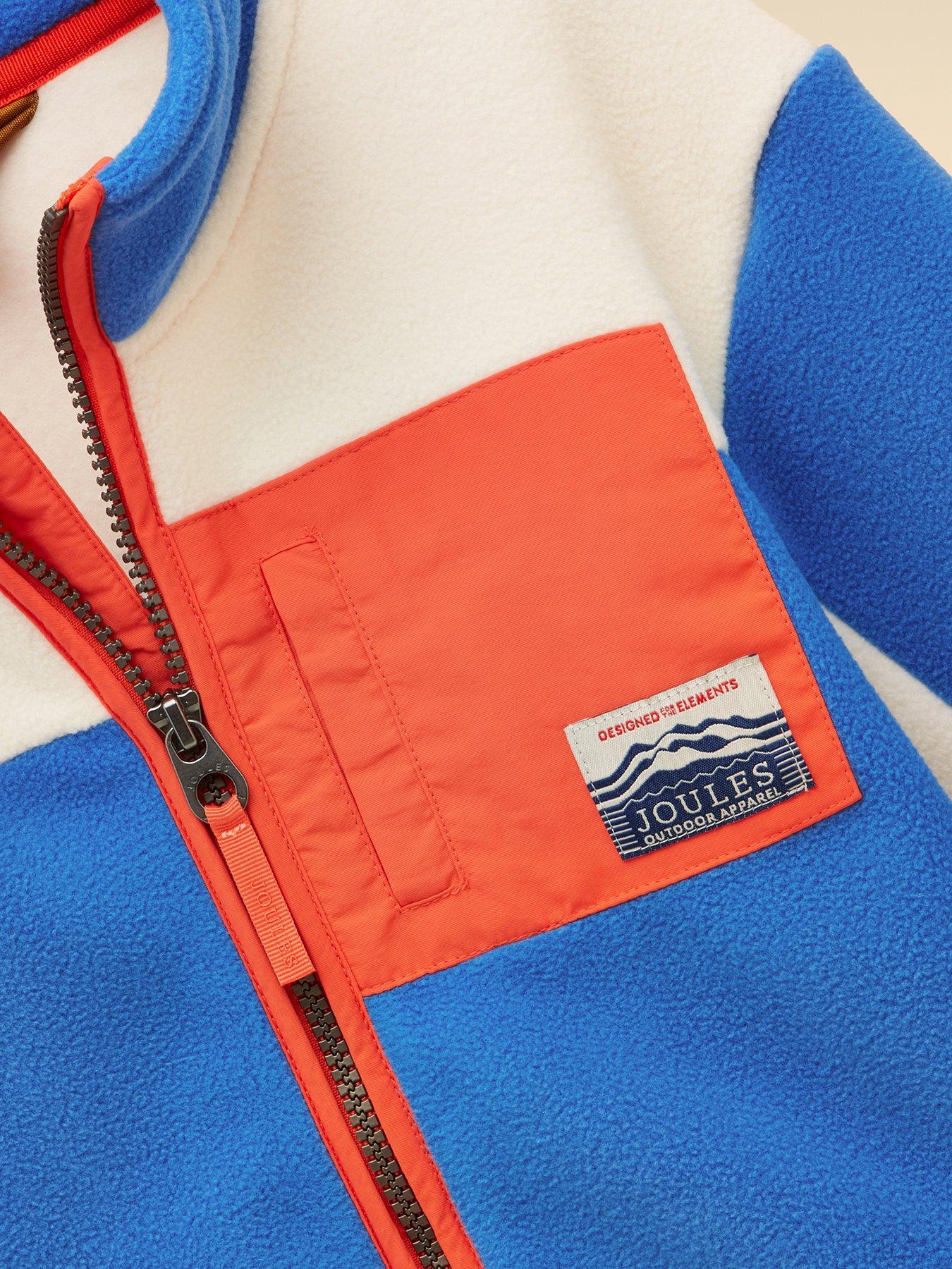 Image 4 of 5 of Joules Boys Summit Colour Block Fleece - Blue