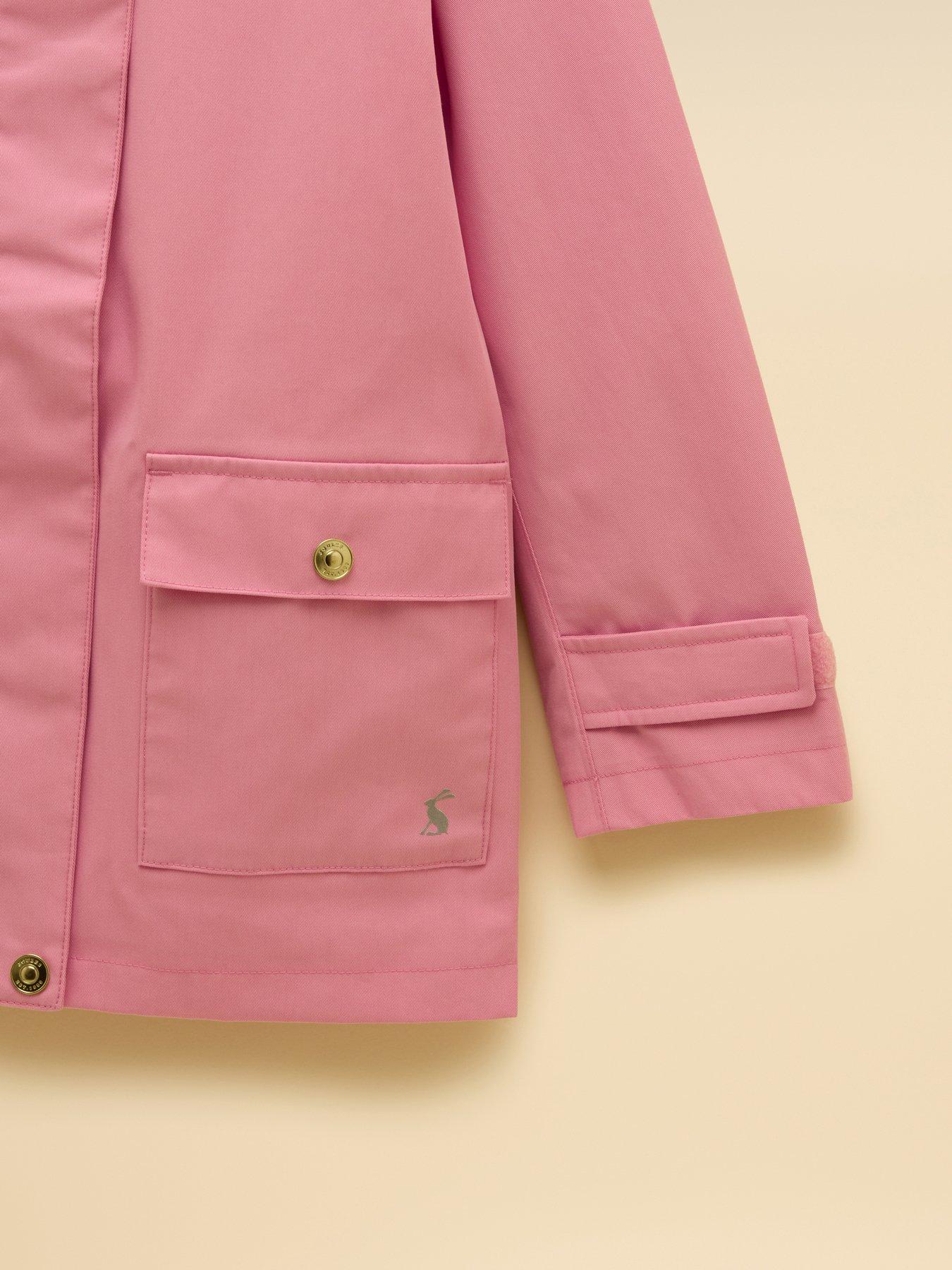 Image 4 of 4 of Joules Girls Portwell Rain Jacket - Pink