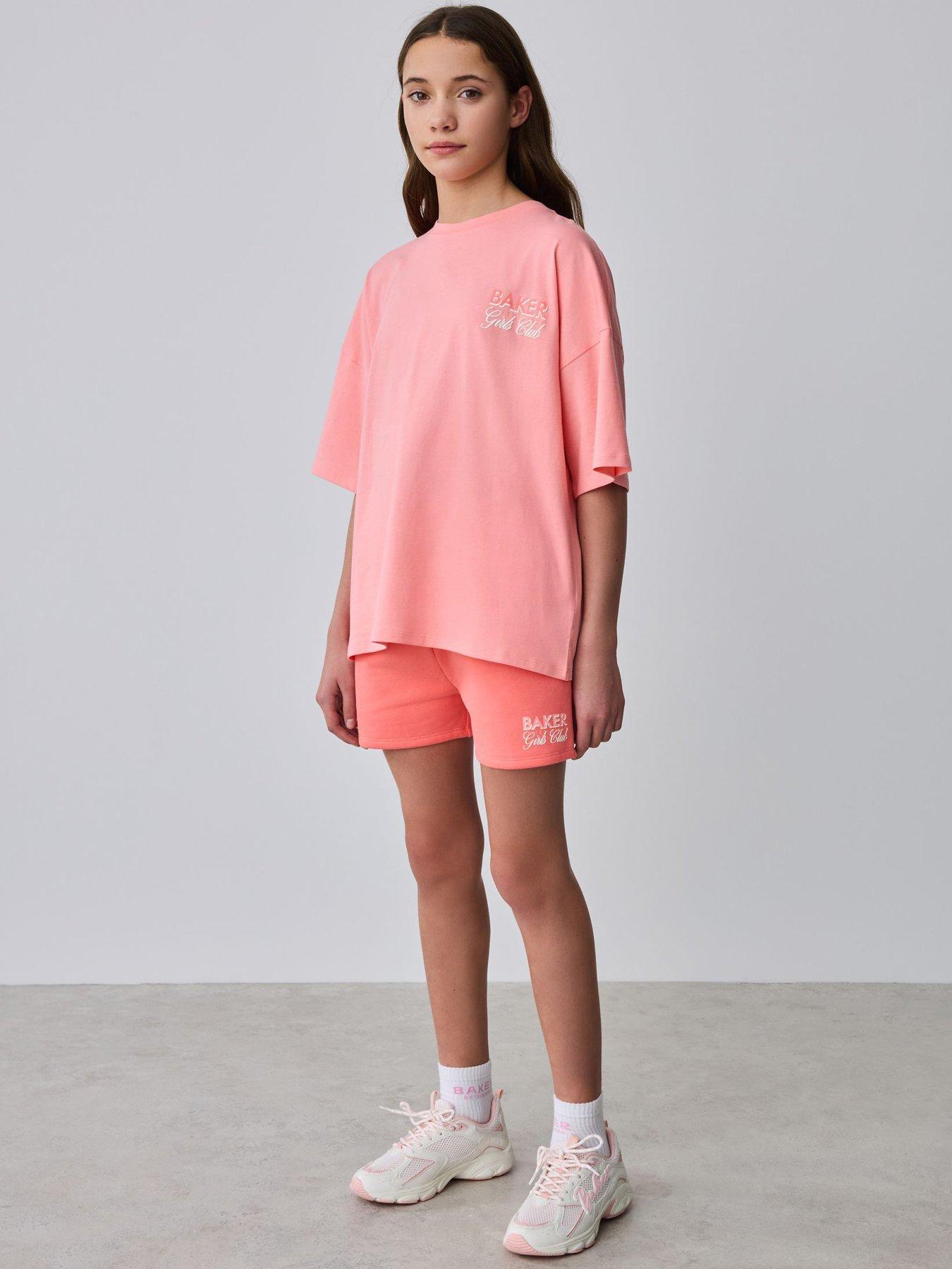 Ted Baker Older Girls Logo Girls-Club Sweatshirt & Shorts Set - Orange