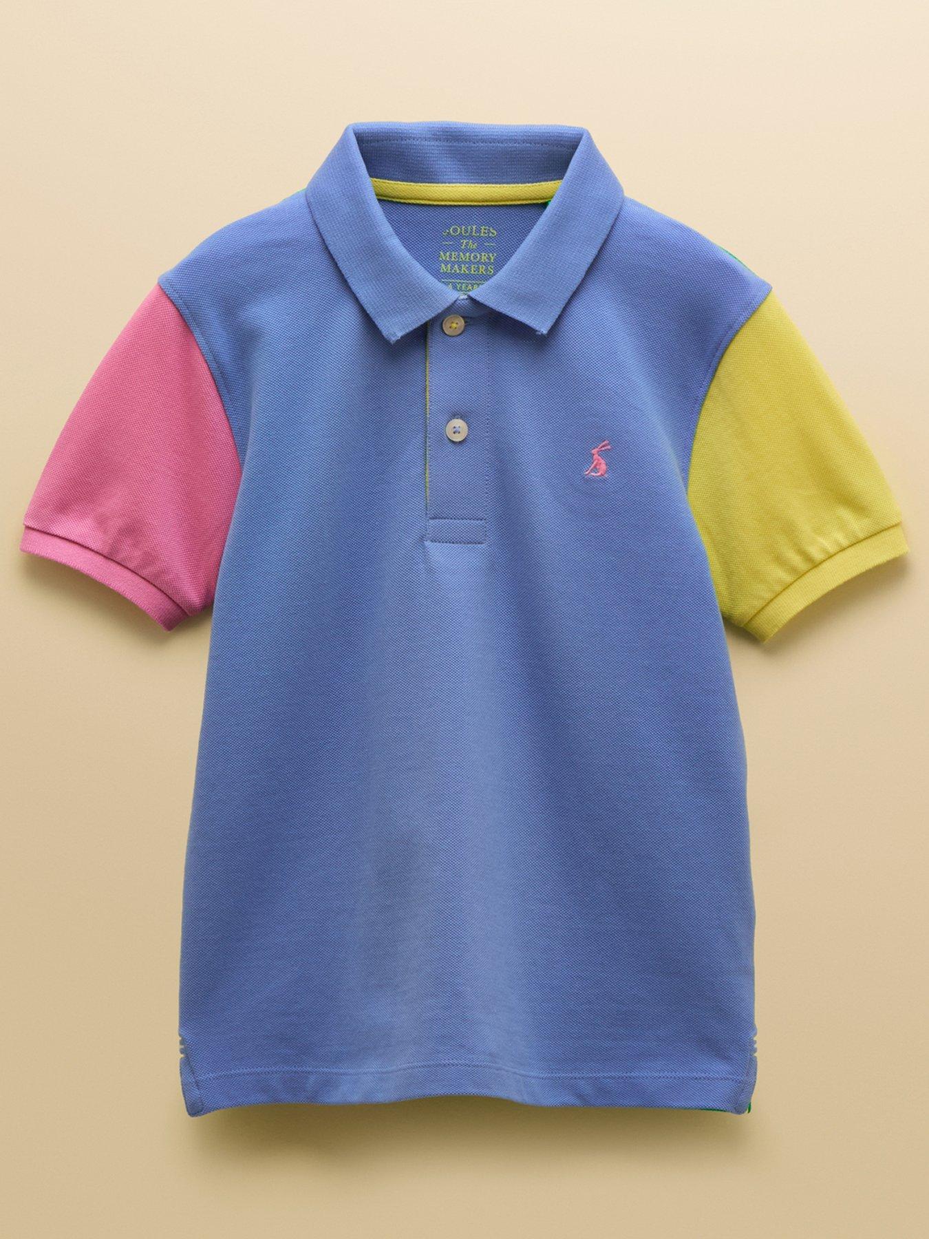 Image 2 of 5 of Joules Boys Woody Colour Block Short Sleeve Polo - Multi