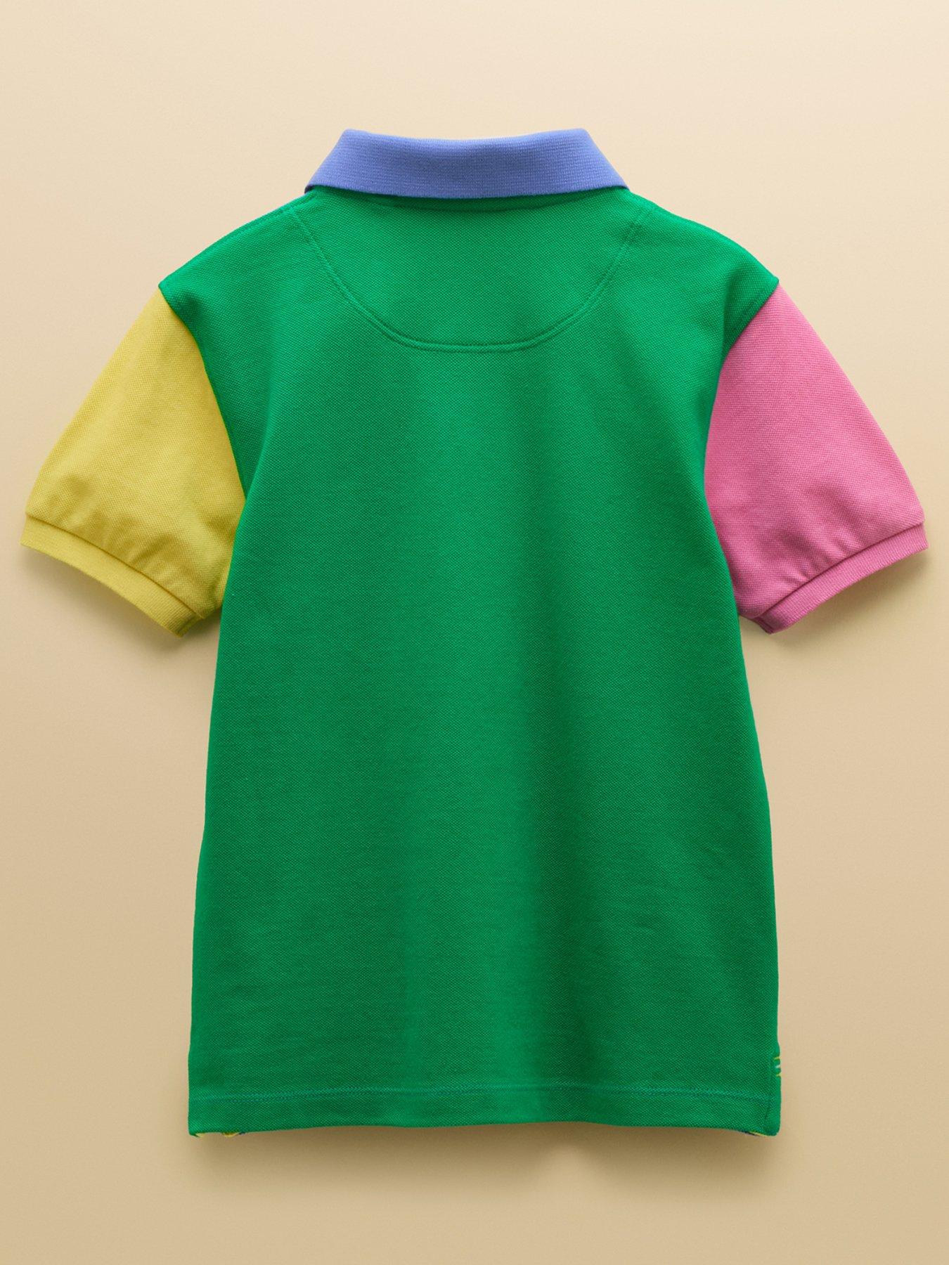 Image 3 of 5 of Joules Boys Woody Colour Block Short Sleeve Polo - Multi