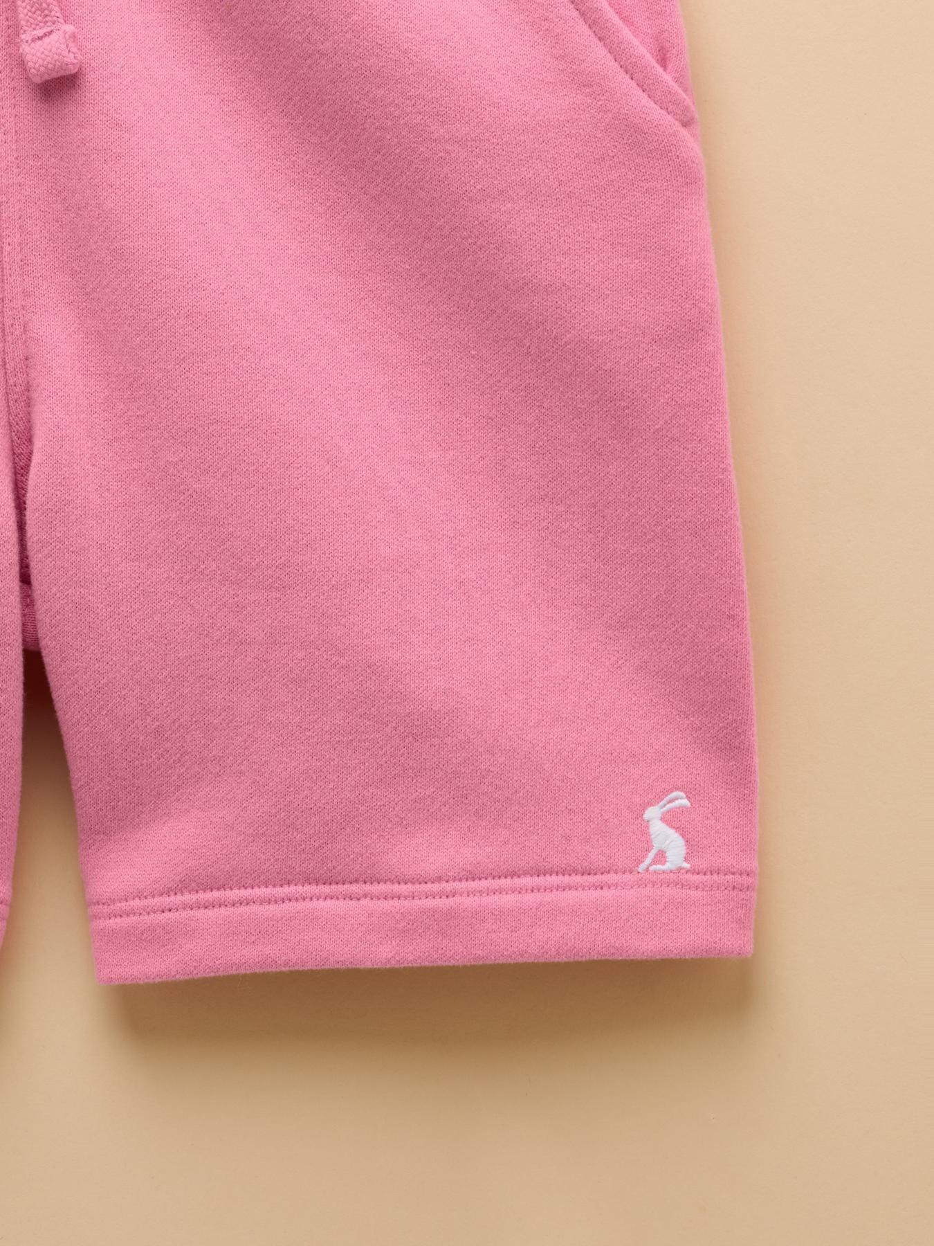 Image 4 of 4 of Joules Girls Sundaze Co-ord Sweat Shorts - Pink
