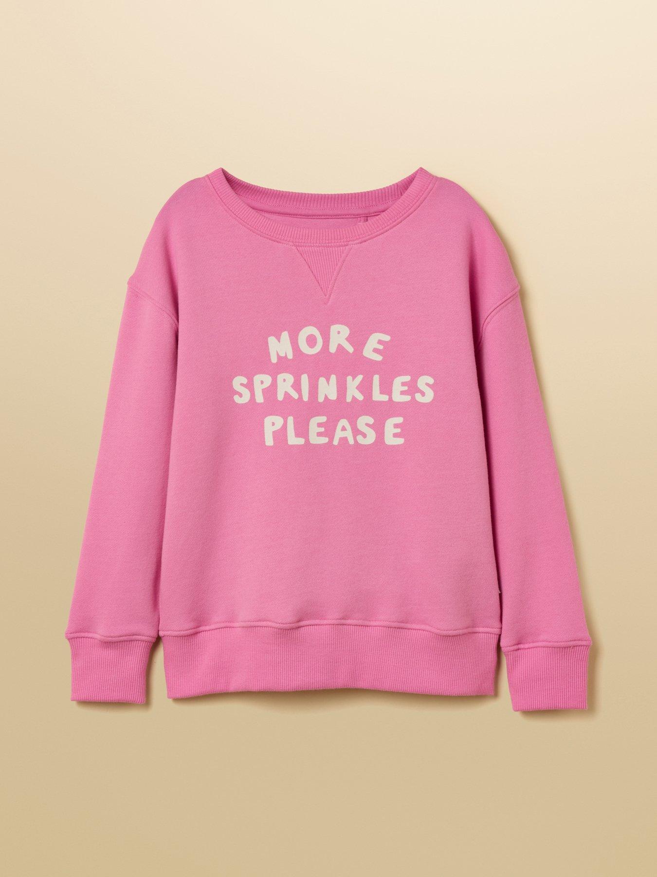 Joules Girls Sundaze Co-ord Sweat - Pink