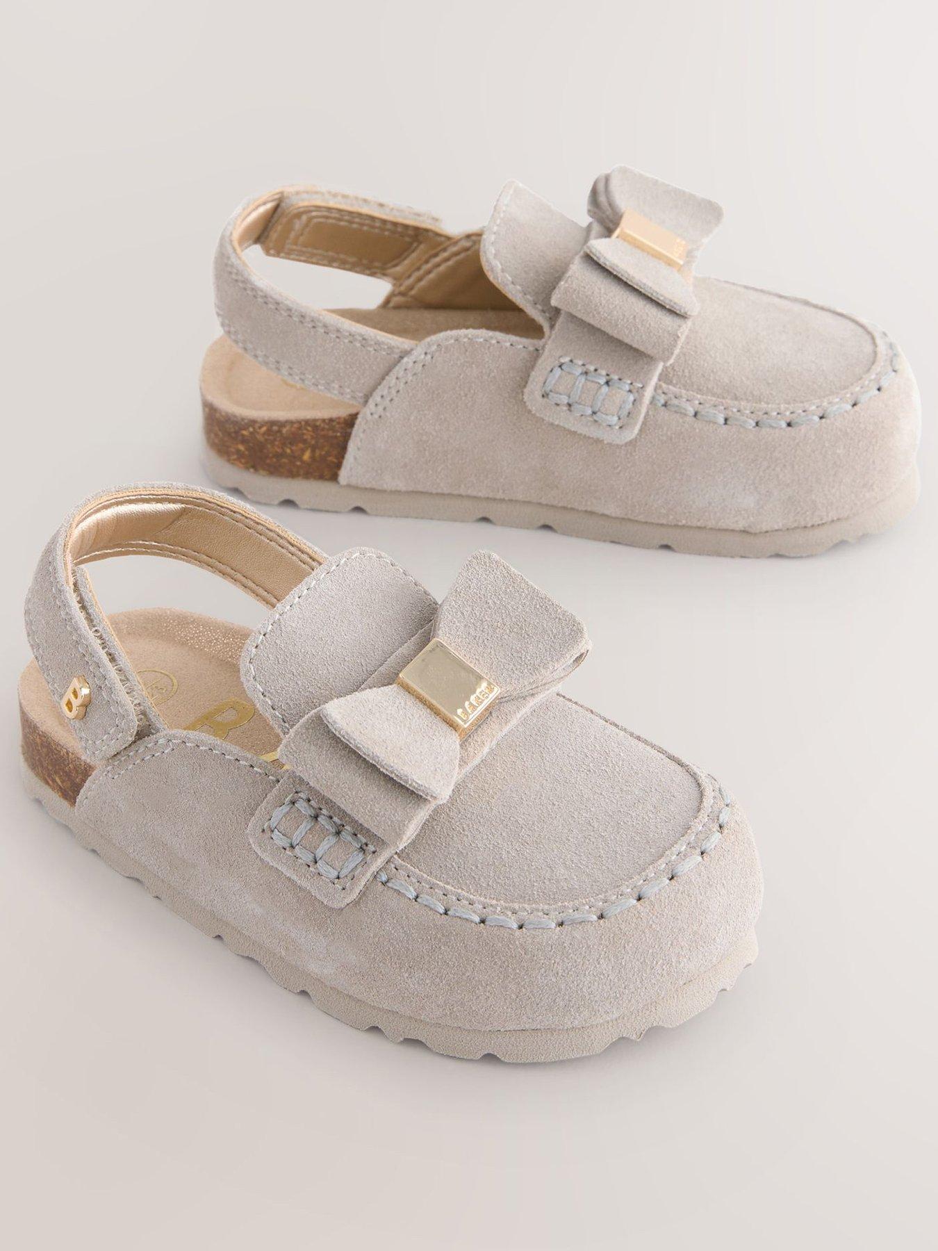 Image 2 of 6 of Ted Baker Younger Girls Mule Loafer Bow Sandal - Grey