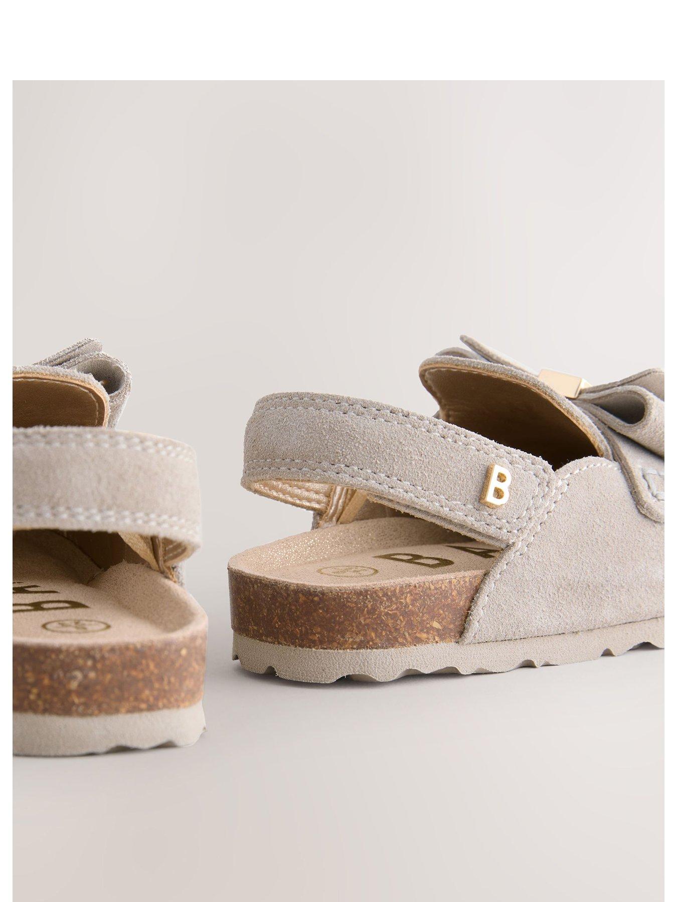 Image 3 of 6 of Ted Baker Younger Girls Mule Loafer Bow Sandal - Grey