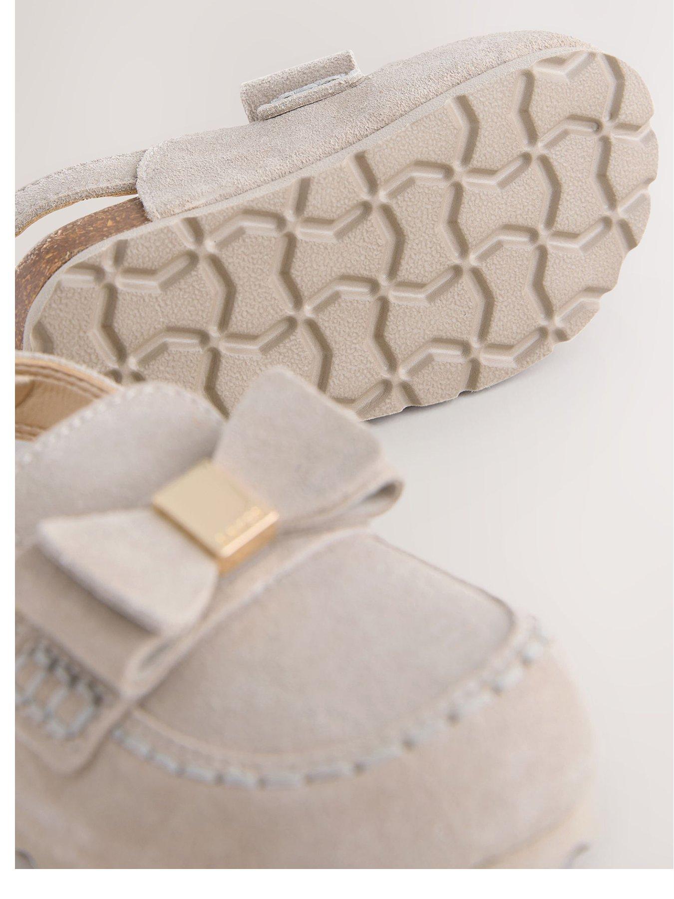 Image 5 of 6 of Ted Baker Younger Girls Mule Loafer Bow Sandal - Grey