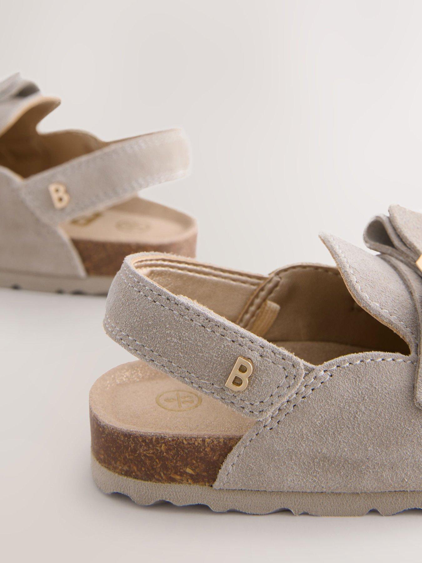Image 6 of 6 of Ted Baker Younger Girls Mule Loafer Bow Sandal - Grey