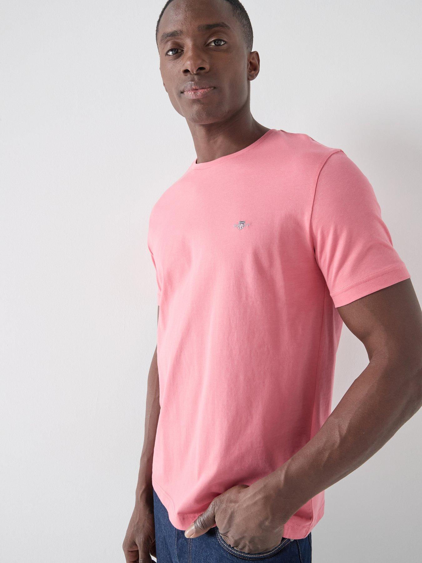 GANT: Regular Fit Shield Short Sleeve T-Shirt - Pink