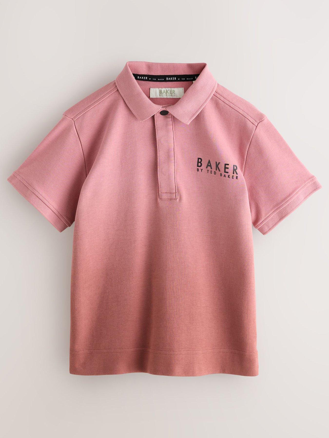 Ted Baker Boys Ombre Button Polo Shirt - Orange