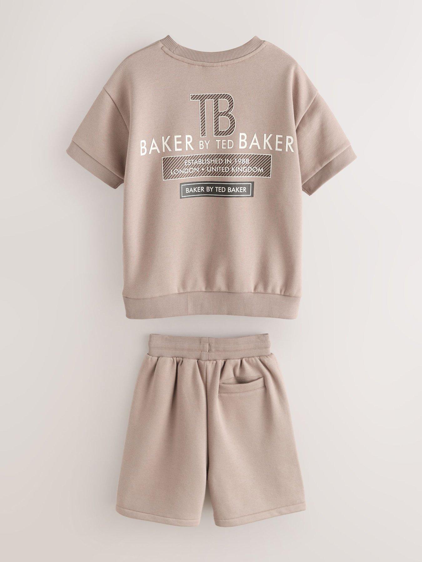 Image 6 of 7 of Ted Baker Boys Logo&nbsp;T-Shirt &amp; Shorts Set - Beige