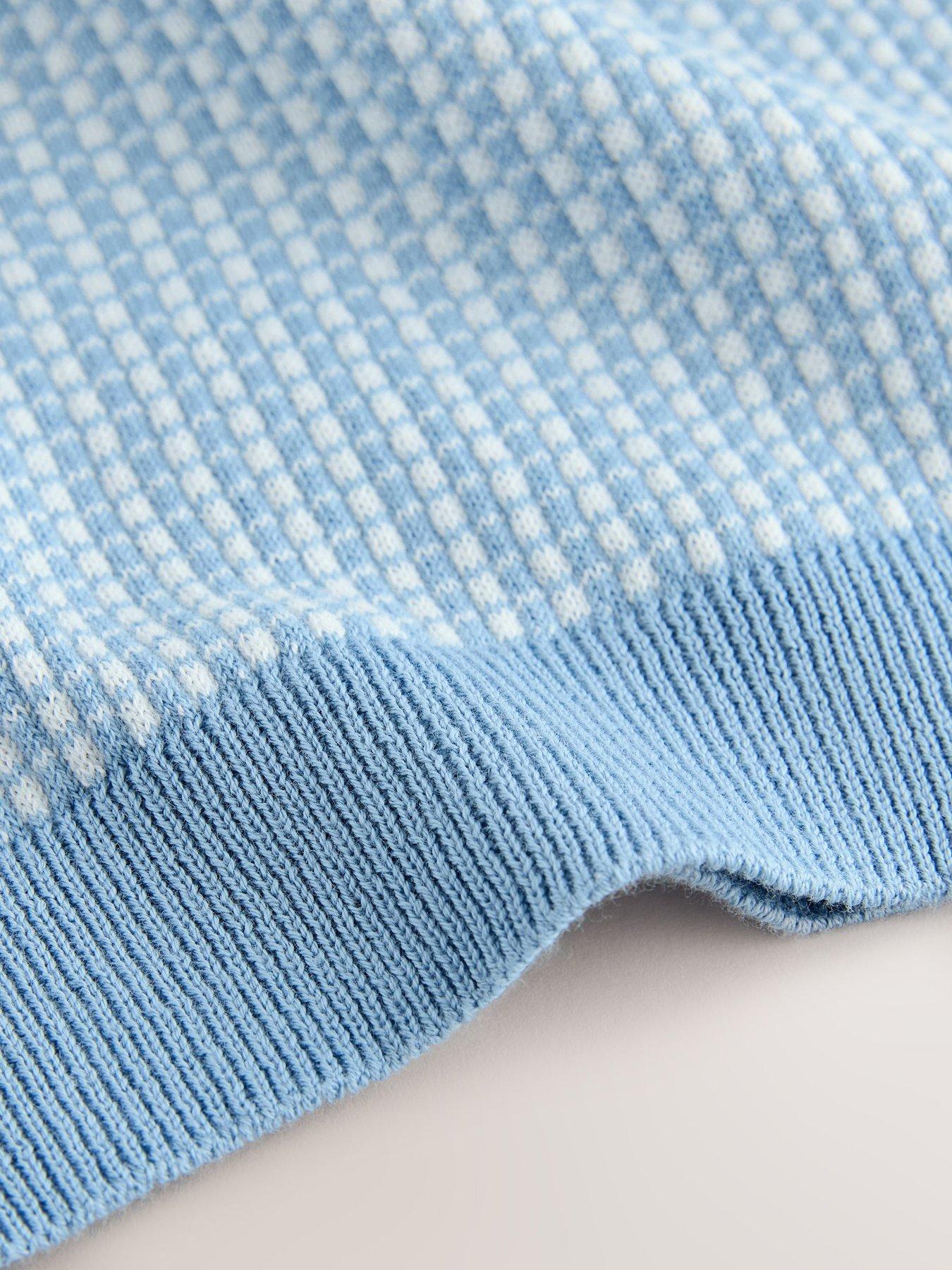 Image 7 of 7 of Ted Baker Older Boys Knitted Polo Shirt - Blue
