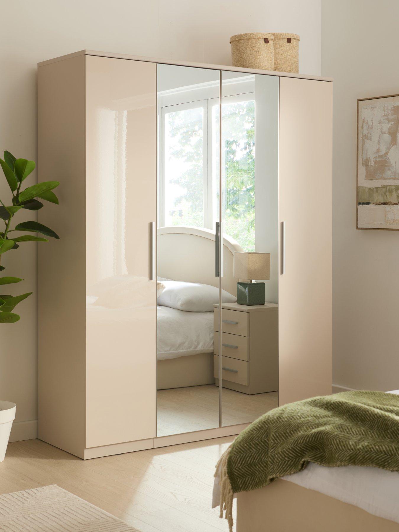 The Very Collection Prague Gloss 4 Door Wardrobe - FSC® Certified