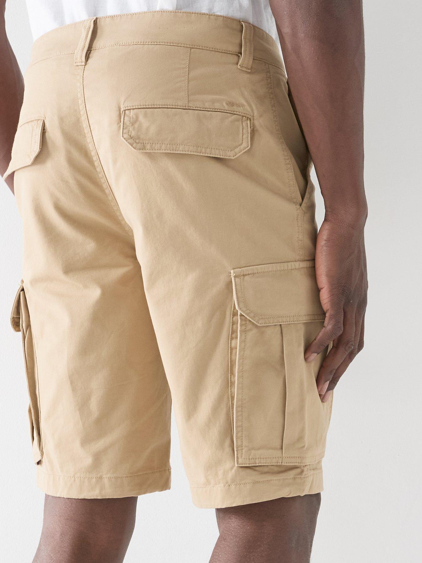Image 4 of 5 of GANT Regular Classic Cargo Shorts - Beige