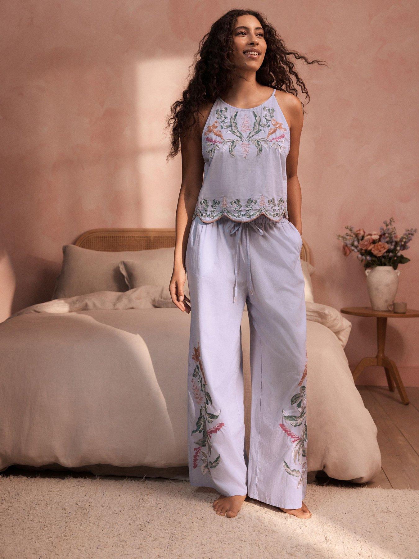 Image 1 of 7 of B By Ted Baker Premium Cami Pyjama Set - Lilac