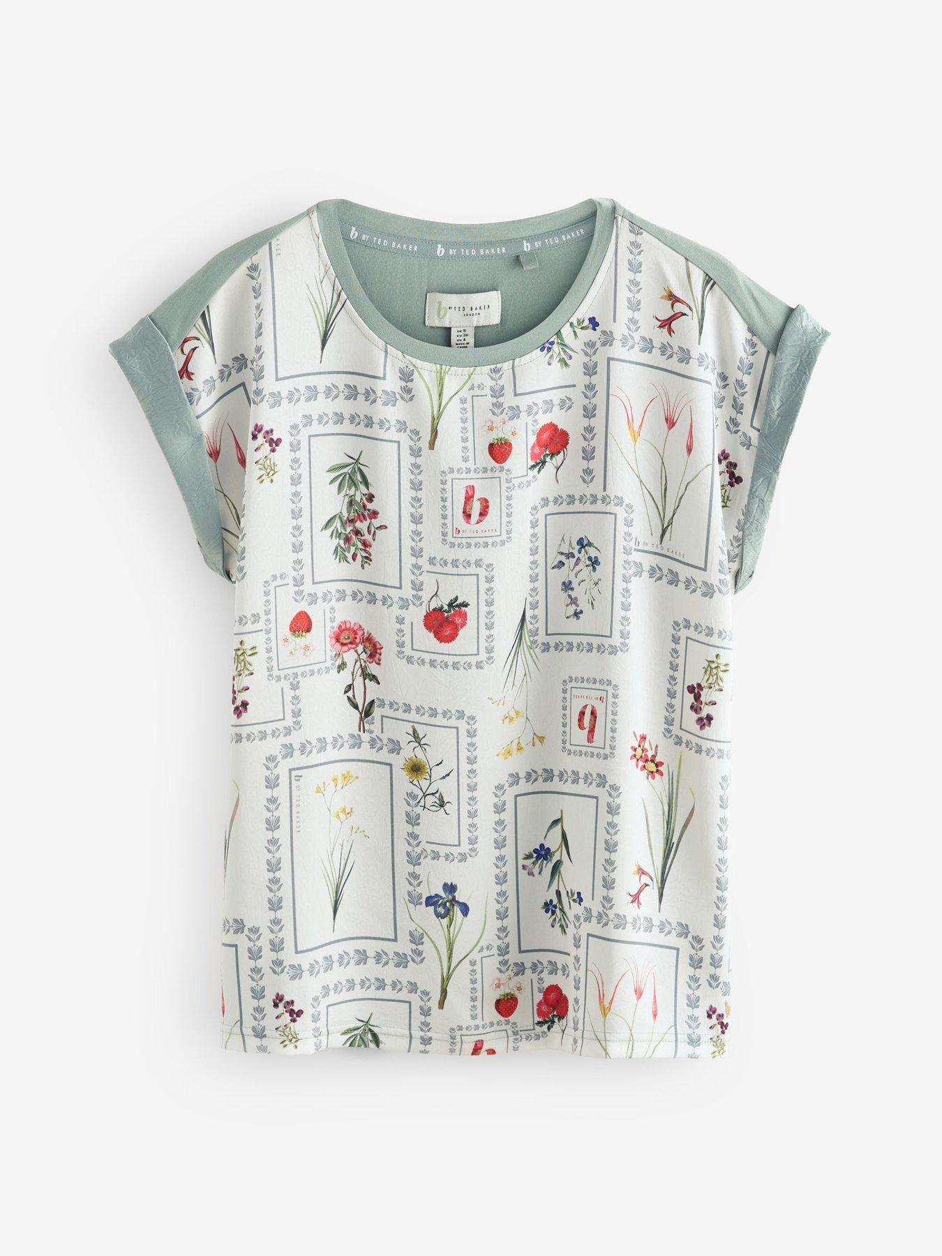 B By Ted Baker Patch T-Shirt Pyjama Set - Green