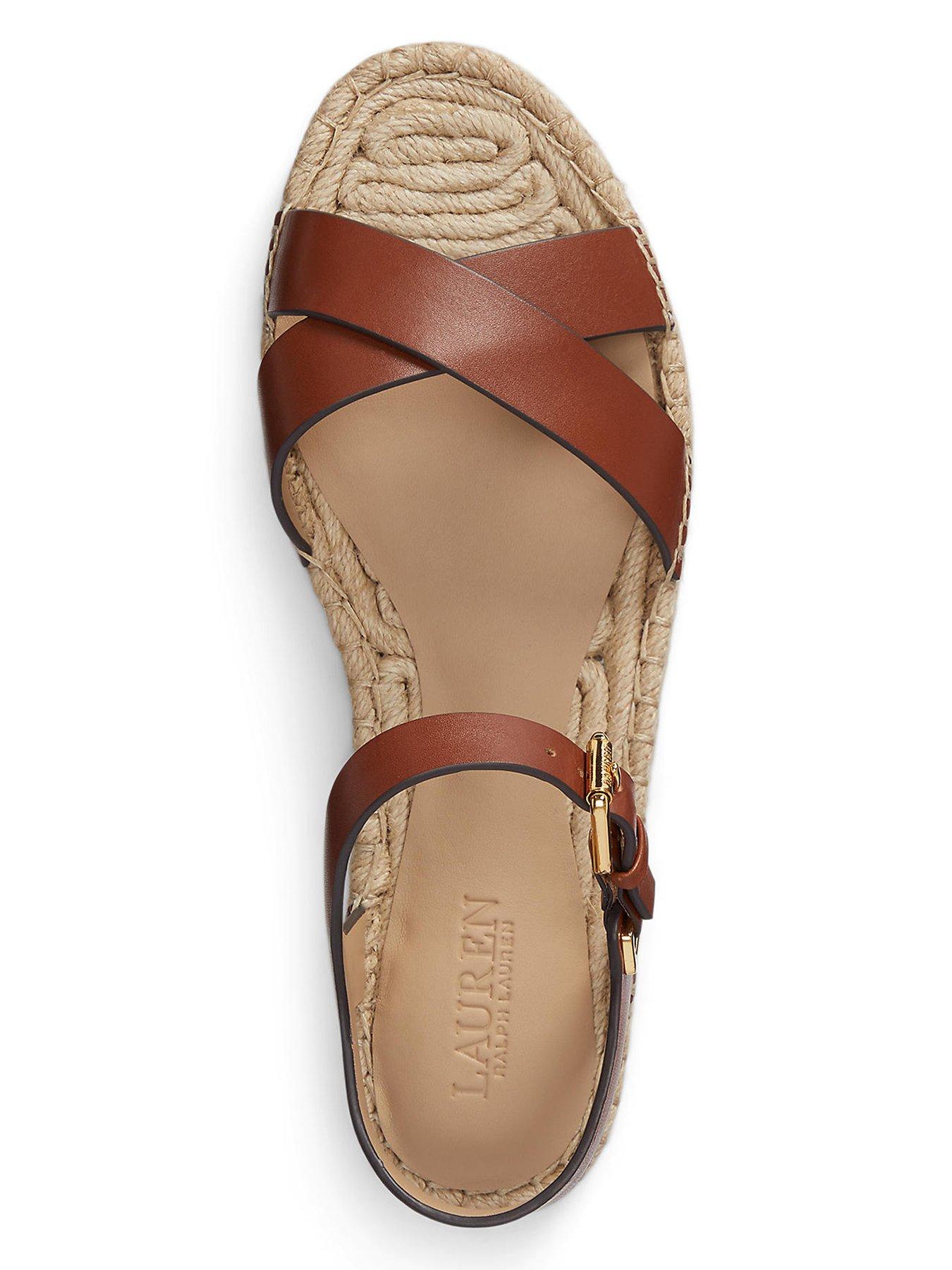 Image 4 of 4 of Lauren by Ralph Lauren Emeryn Espdr Espadrilles - Brown