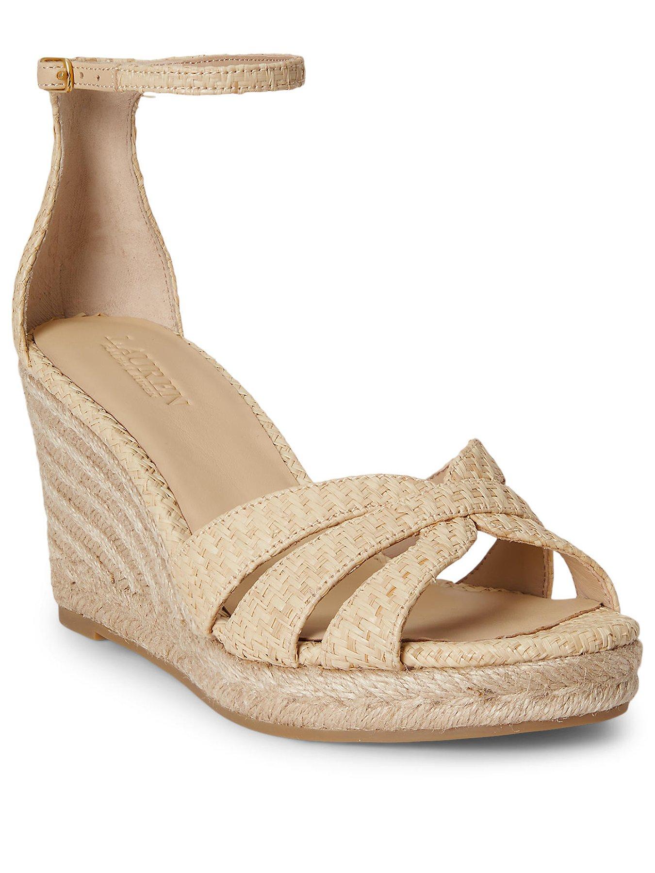 Image 2 of 4 of Lauren by Ralph Lauren Nellie Espadrilles Wedge Sandals - Beige