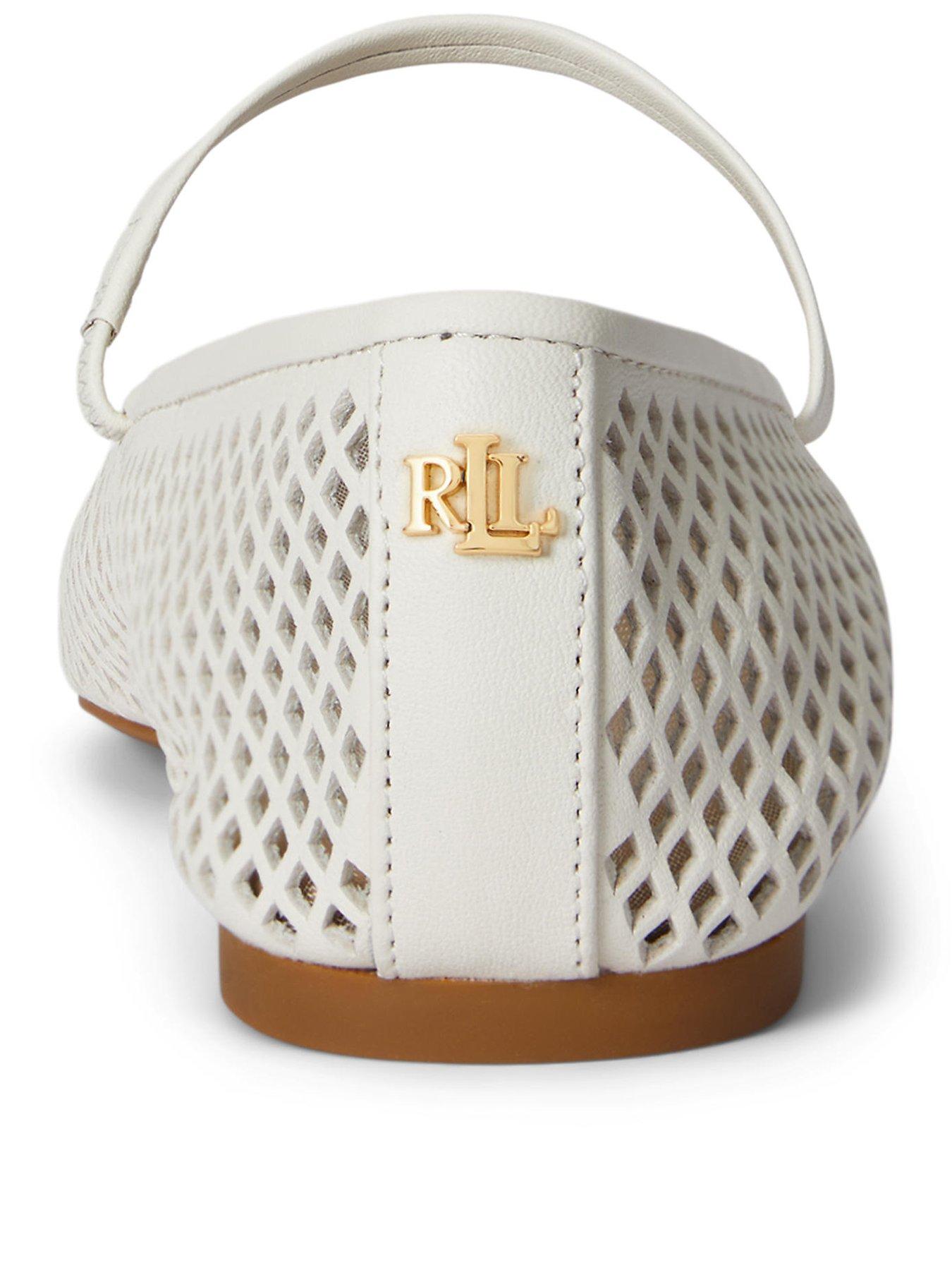 Image 3 of 4 of Lauren by Ralph Lauren Jayna Mj-Flats-Mary Jane - White