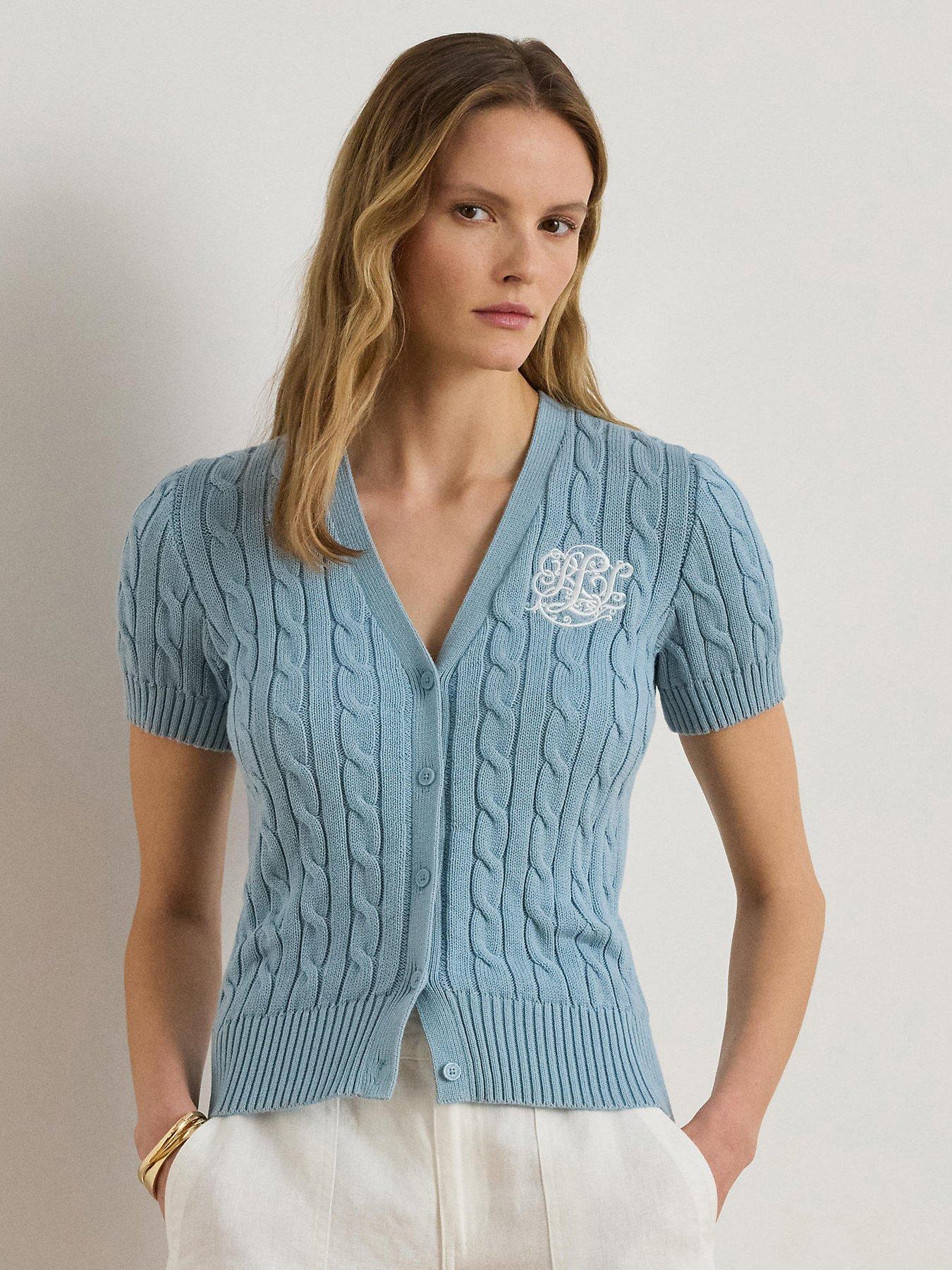 Lauren By Ralph Lauren Sweater Cardigan - Blue
