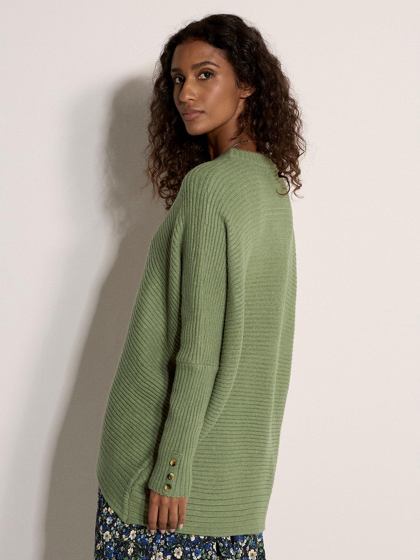 Image 2 of 4 of Apricot Chevron Knit Batwing Jumper