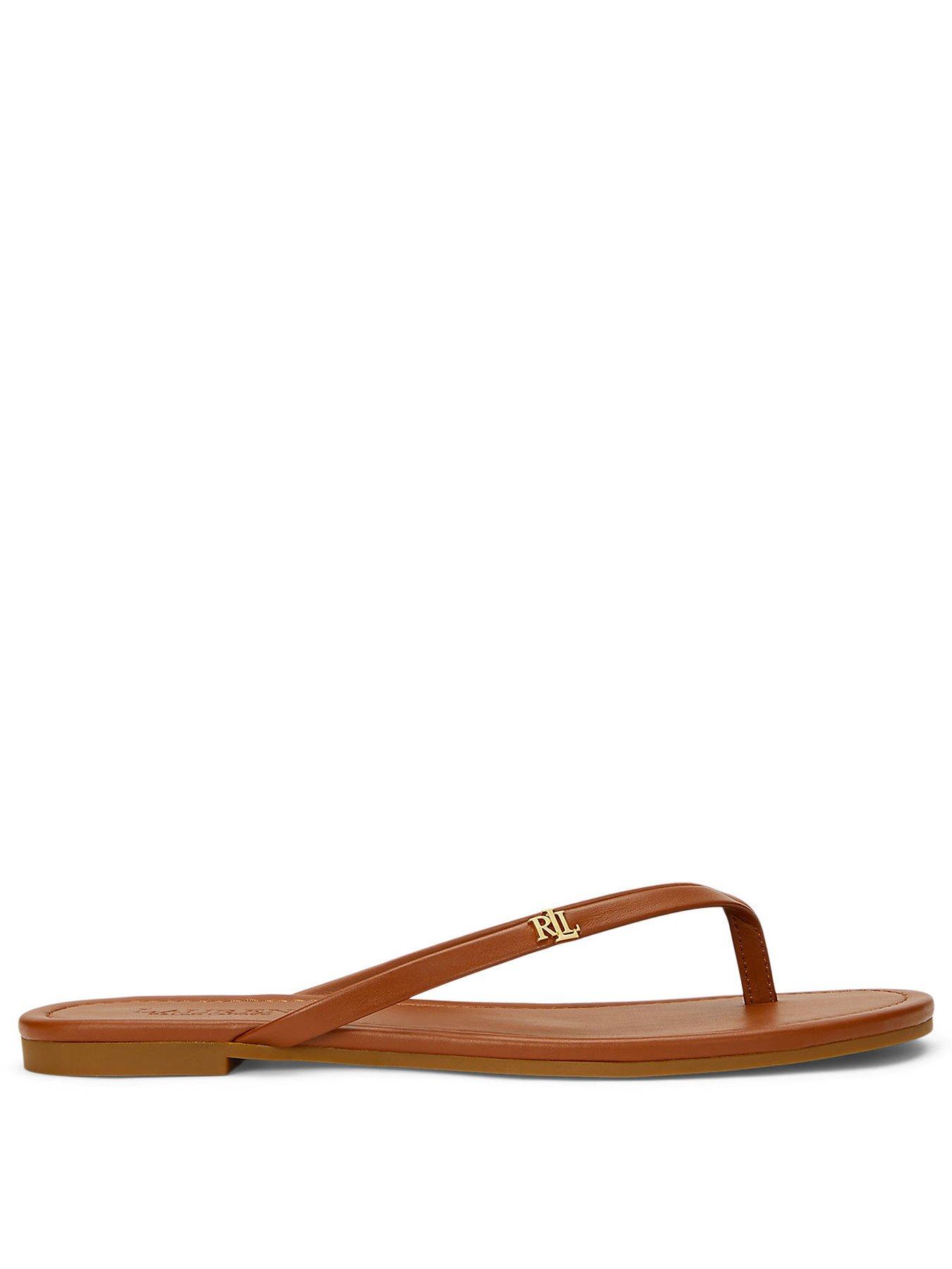 Image 2 of 5 of Lauren by Ralph Lauren Raquel Sandals Flip Flop - Brown