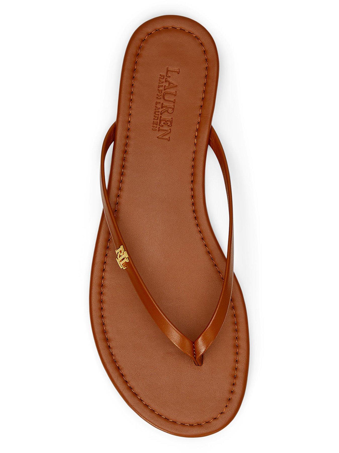 Image 4 of 5 of Lauren by Ralph Lauren Raquel Sandals Flip Flop - Brown