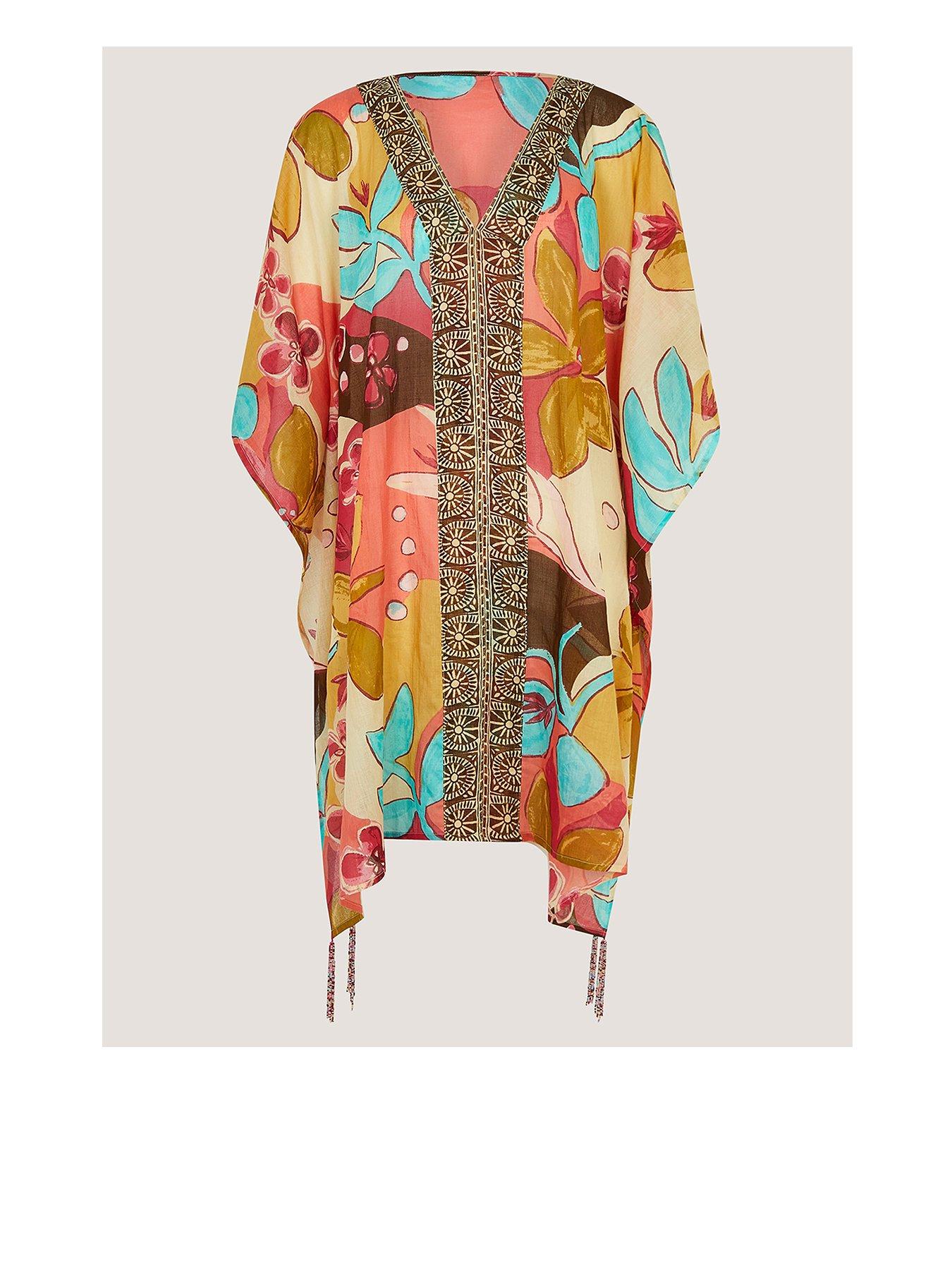 Image 1 of 5 of Monsoon Iris Floral Cover Up