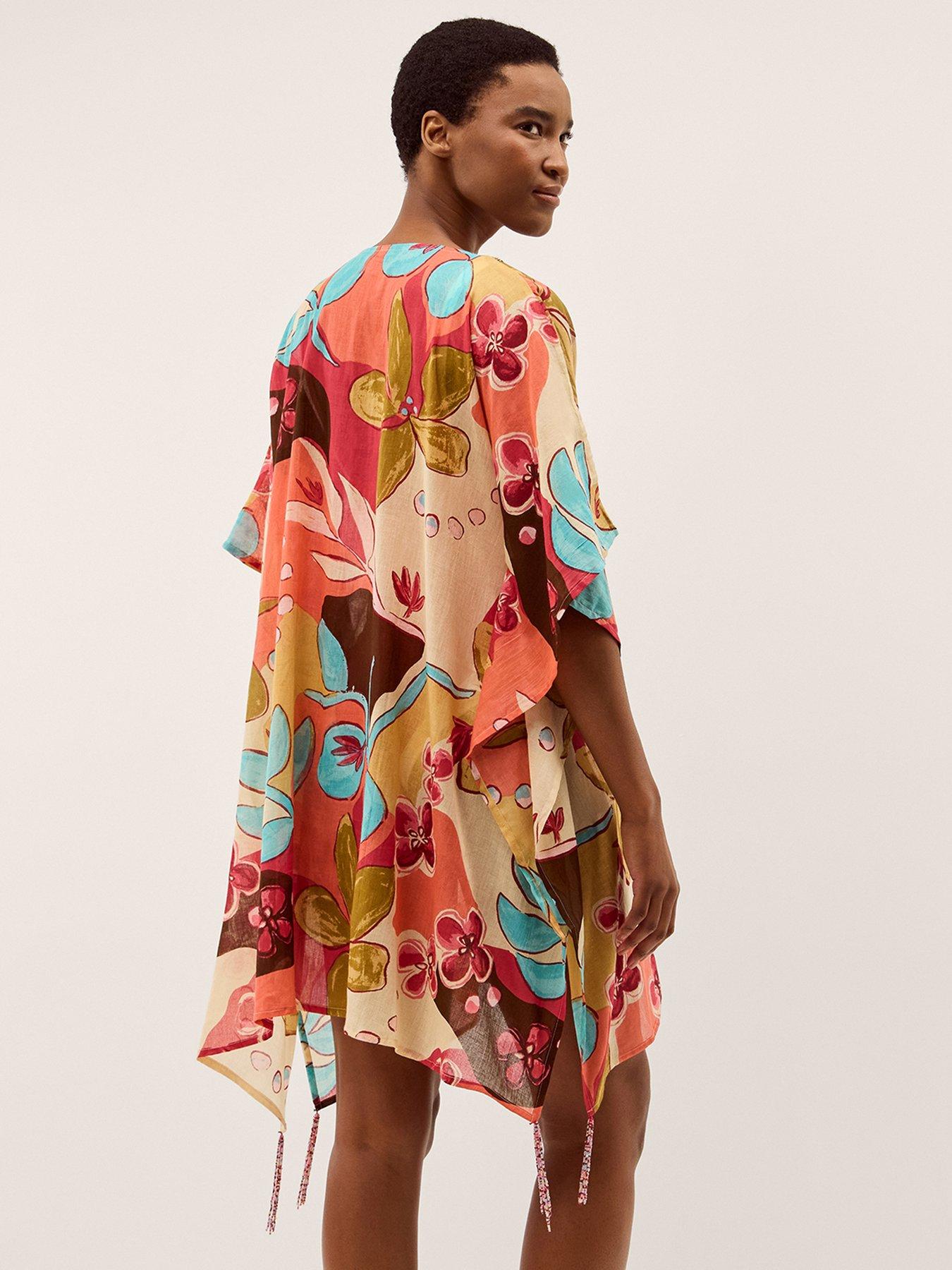 Image 3 of 5 of Monsoon Iris Floral Cover Up