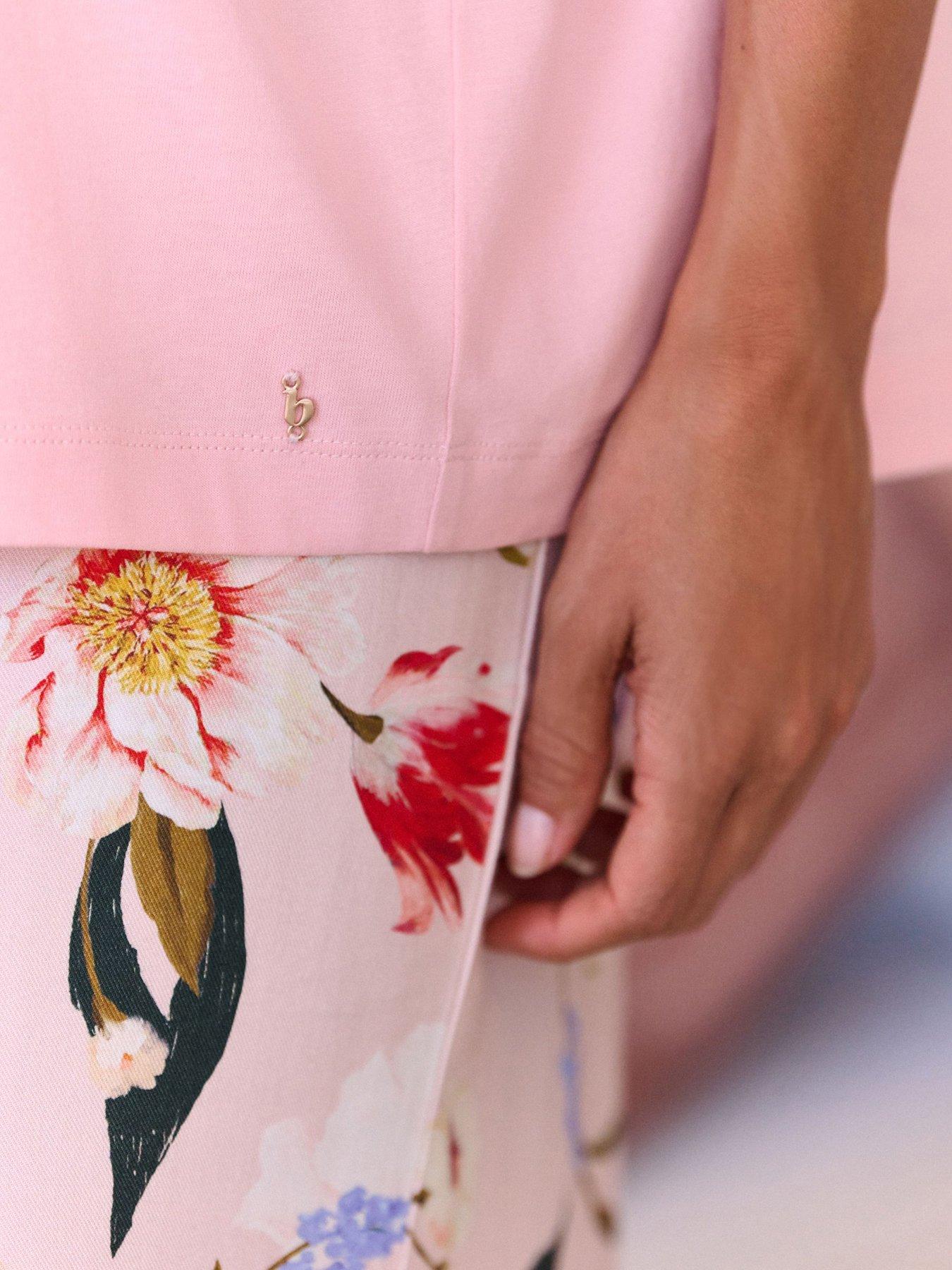 Image 5 of 5 of B By Ted Baker Graphic Pyjama Set - Pink Multi