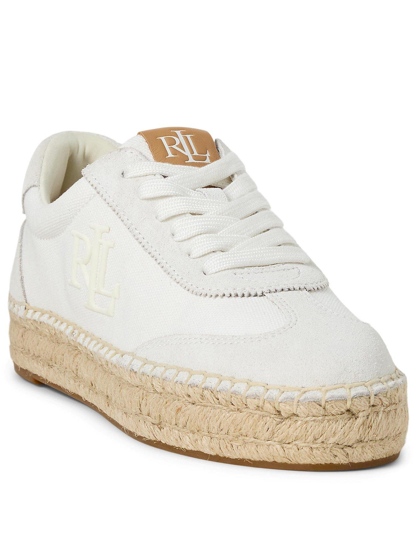Image 2 of 4 of Lauren by Ralph Lauren Luize Snkr-Sneakers-Low Top Lace - White