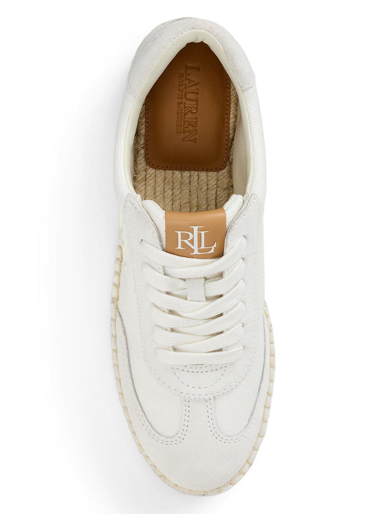 Image 4 of 4 of Lauren by Ralph Lauren Luize Snkr-Sneakers-Low Top Lace - White