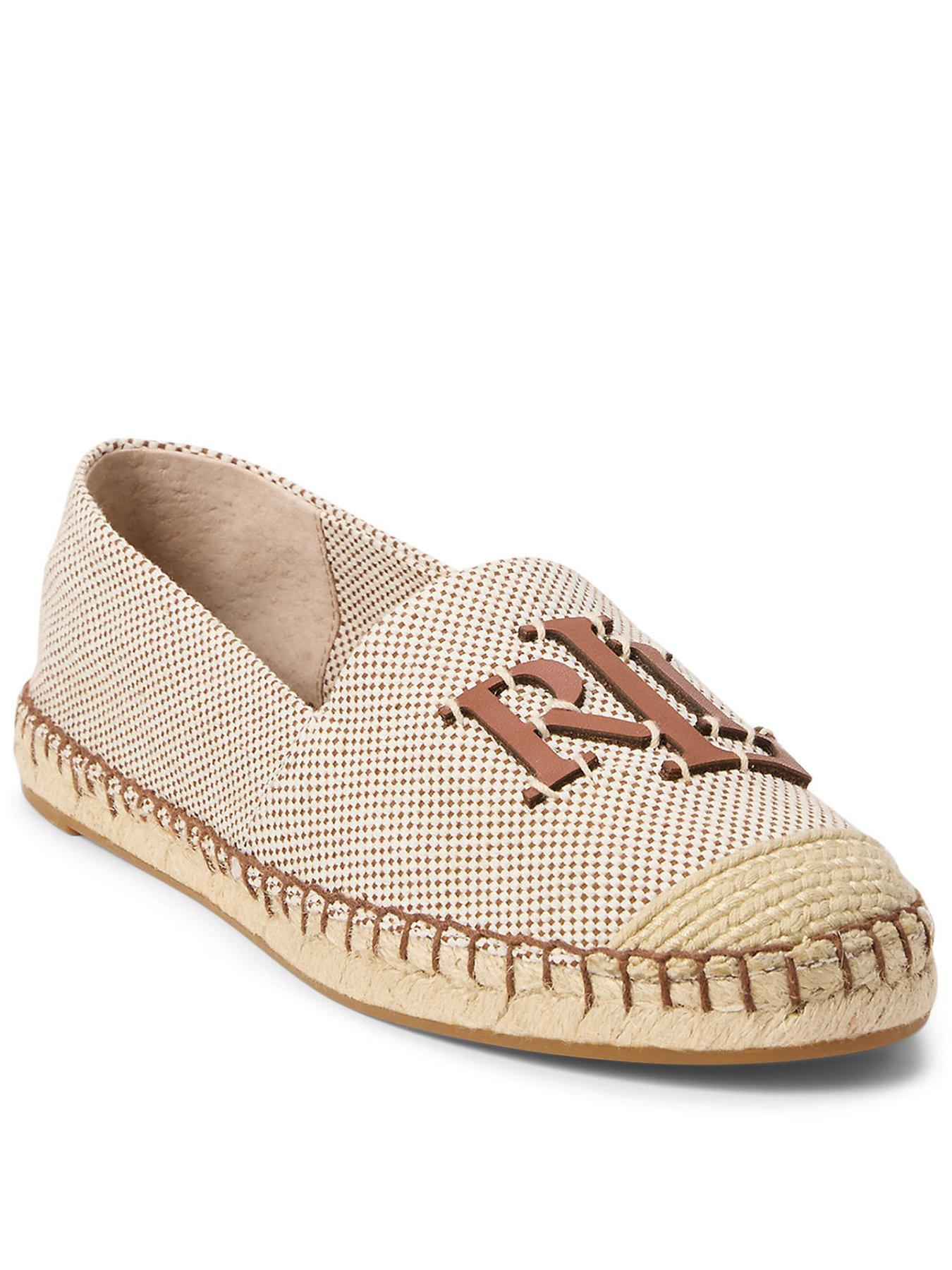 Image 1 of 4 of Lauren by Ralph Lauren Cameryn Logo Espadrilles - Brown